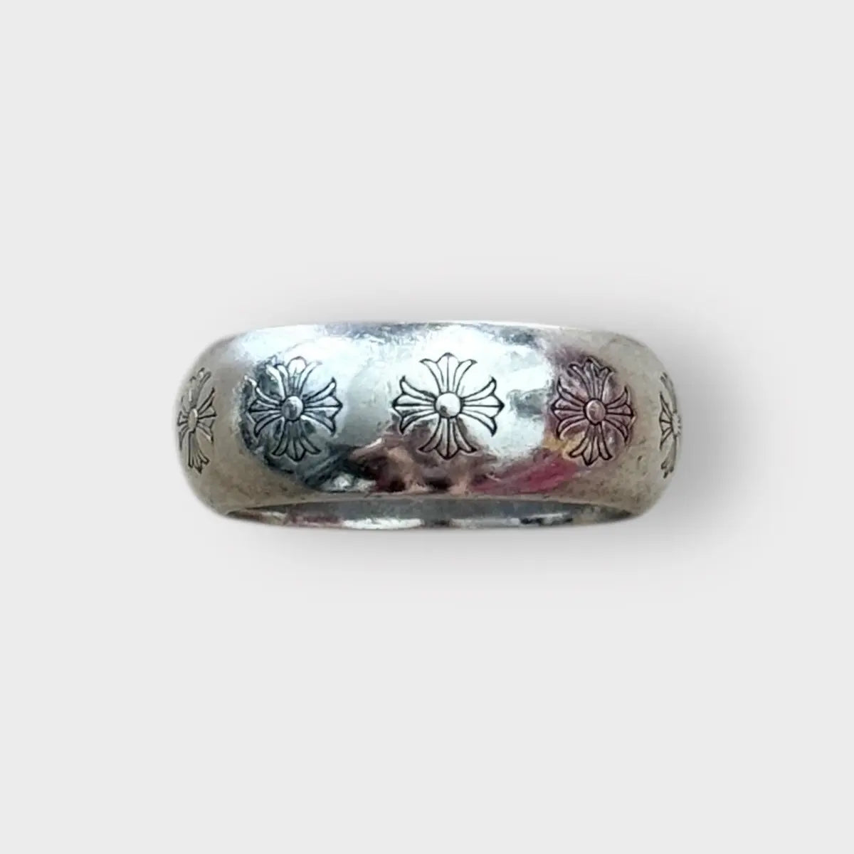 Chrome Hearts CH Plus 10mm Round Ring Size 11