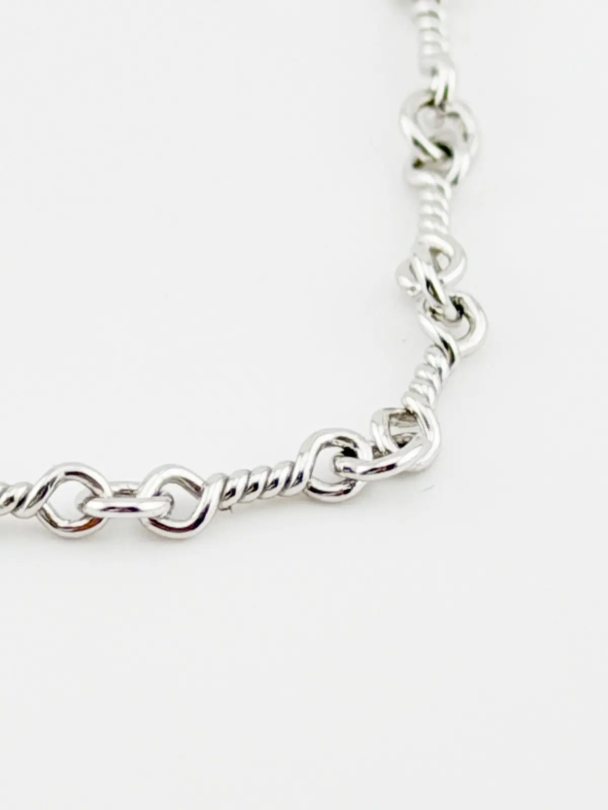 Chrome Hearts 18K White Gold Twist Chain
