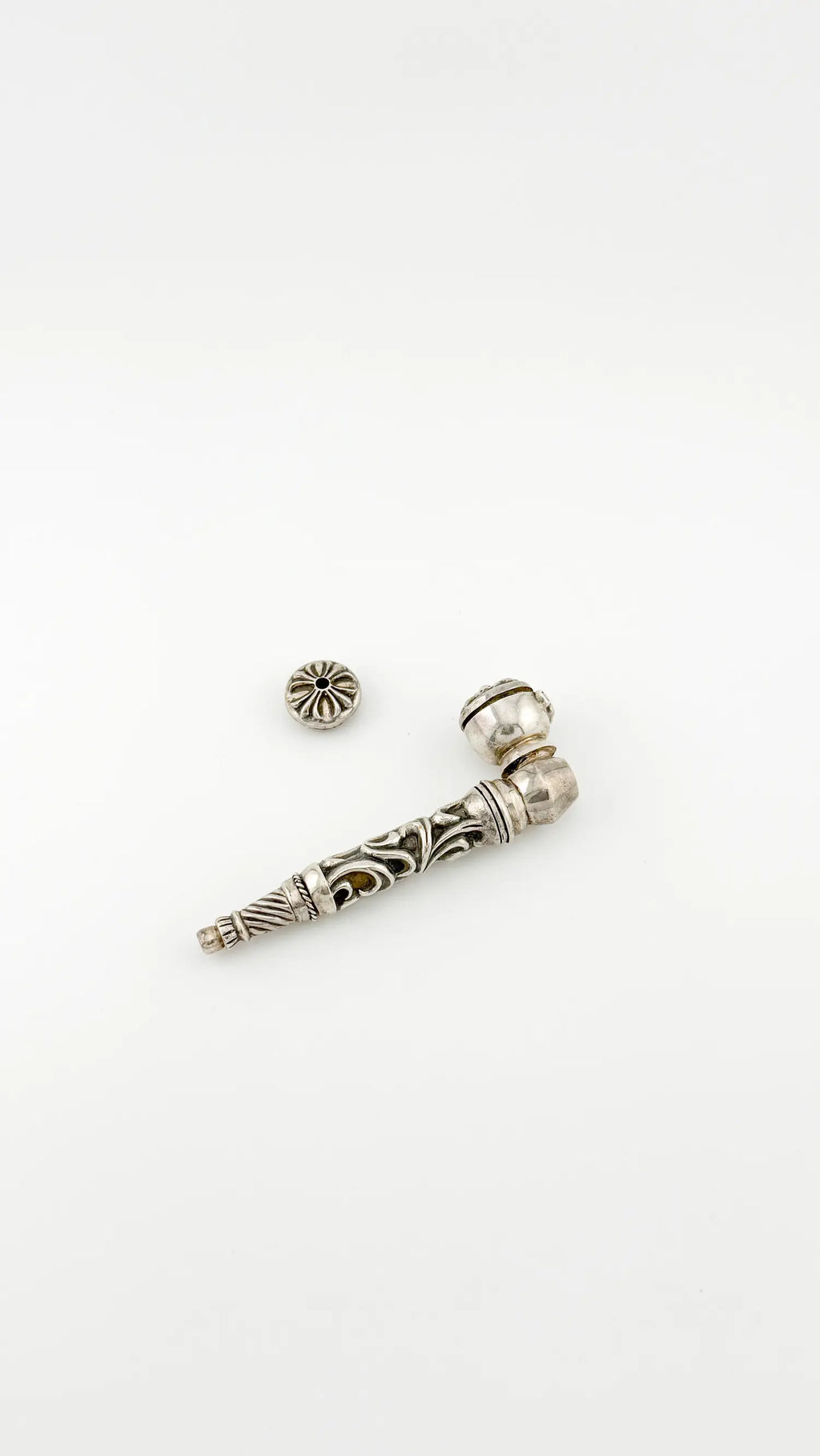 Chrome Hearts Silver Three Piece Pipe