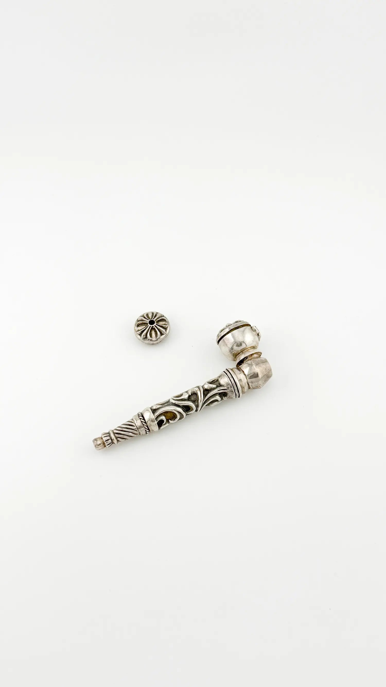 Chrome Hearts Silver Three Piece Pipe
