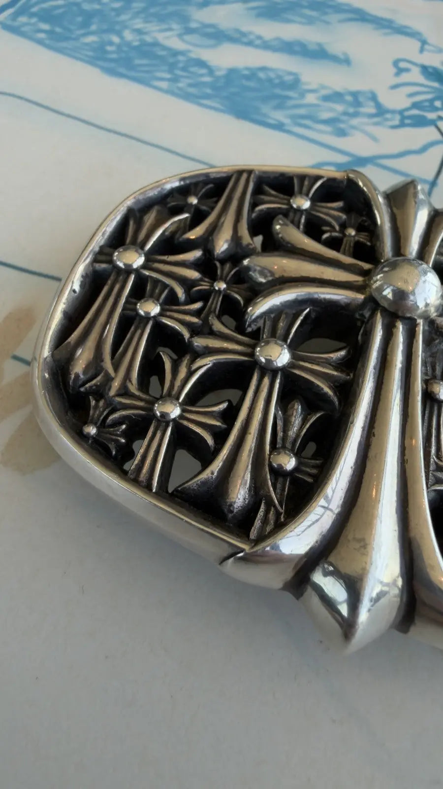 Chrome Hearts Cemetery Cross Belt Buckle Chrome Hearts