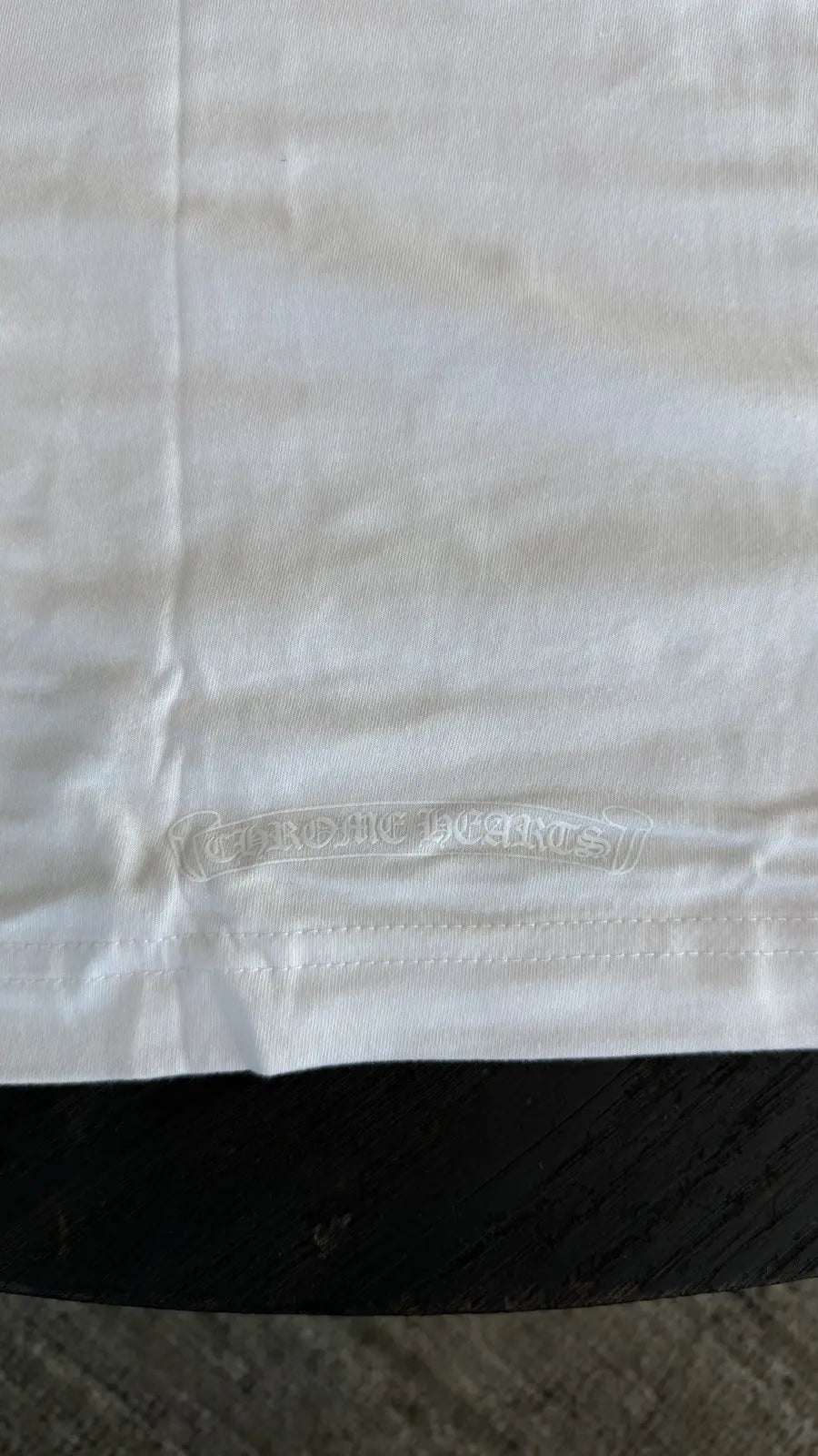 Chrome Hearts White Embroidered Pocket Long Sleeve T-Shirt Size M Chrome Hearts
