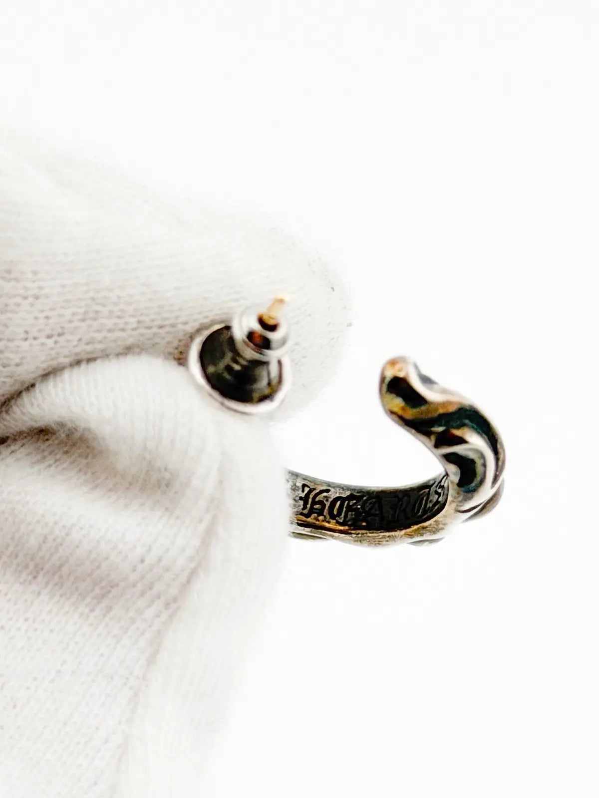 Chrome Hearts Scroll Hoop Earring