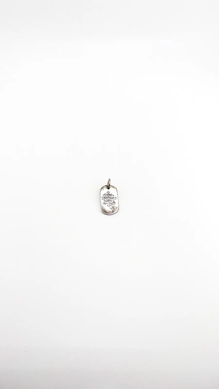 Chrome Hearts D Tag Cemetery Pendant