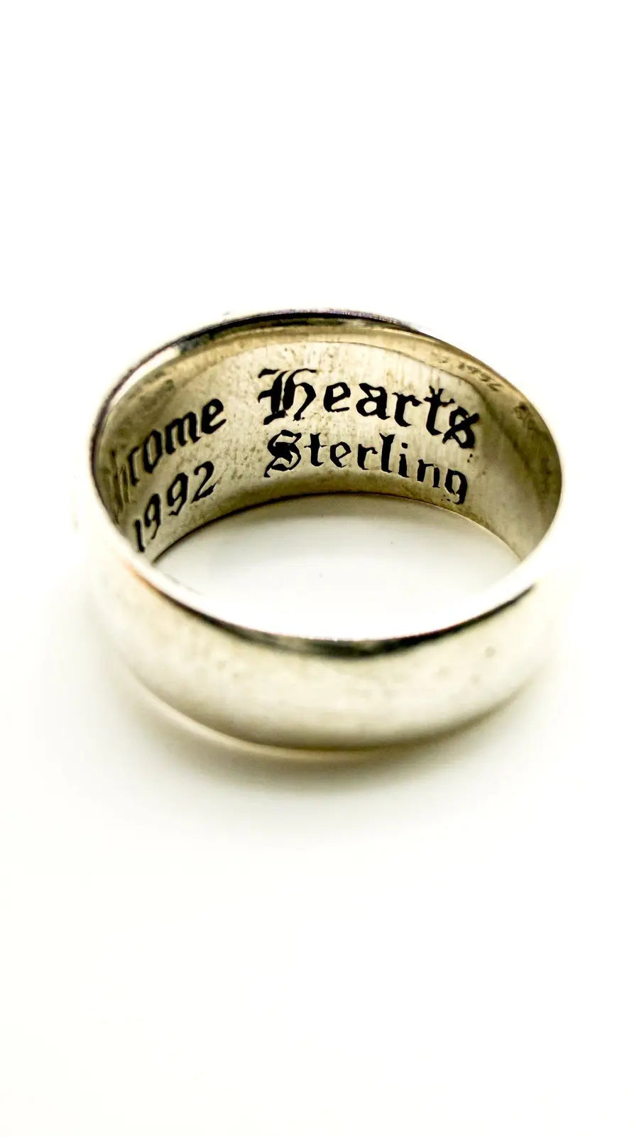 Chrome Hearts Sterling Silver Floral Cross Ring Chrome Hearts
