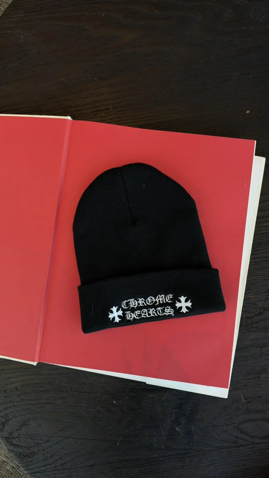 Chrome Hearts Logo Embroidered Beanie in Black Chrome Hearts