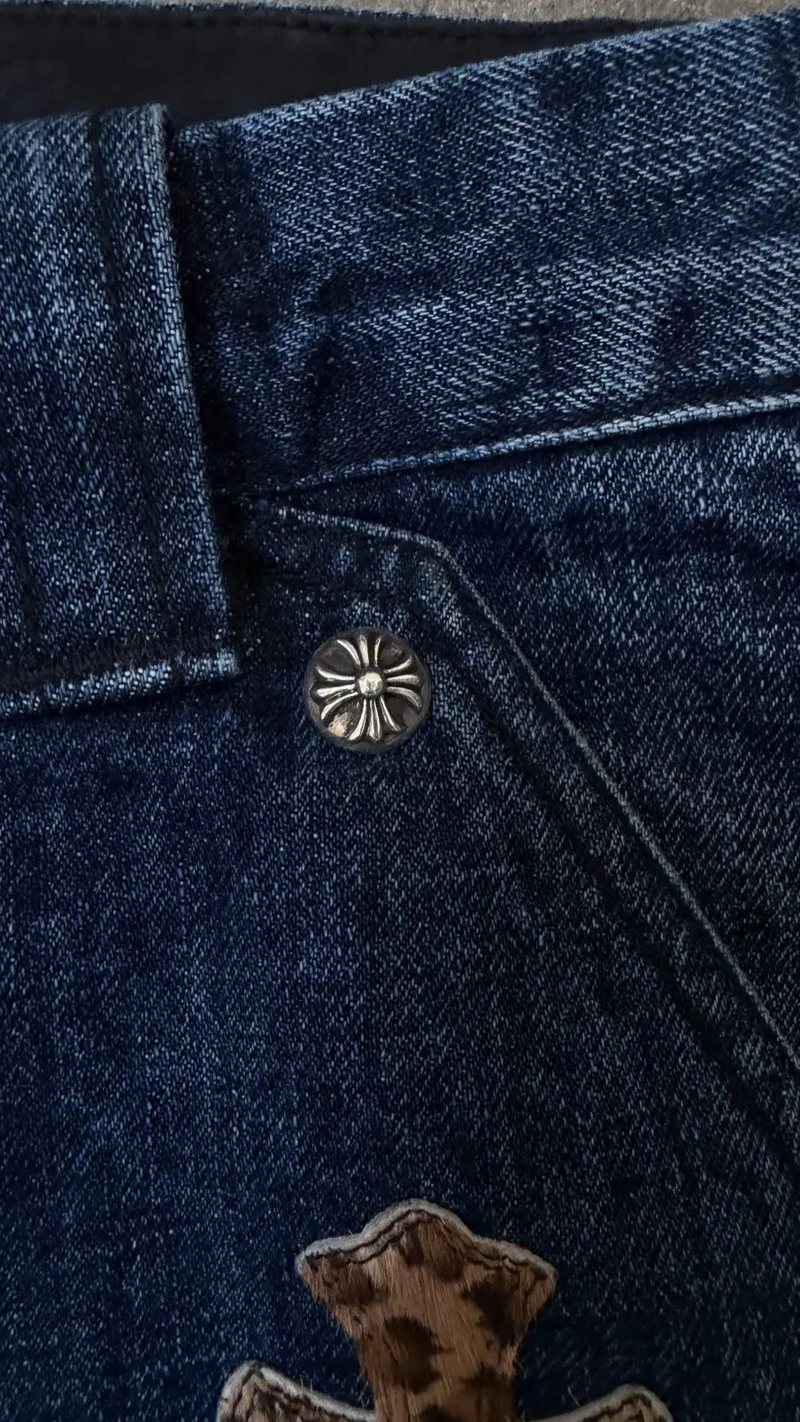 Chrome Hearts Turbo Diesel Cross Patch Carpenter Jeans