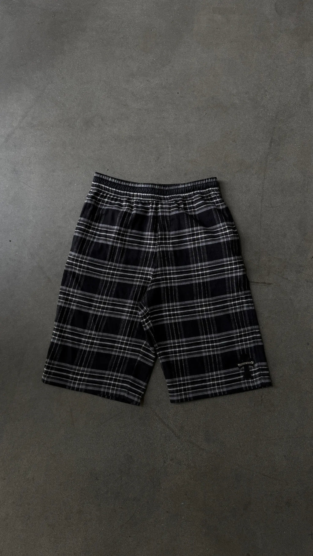 Chrome Hearts After School Cross Patch Flannel Shorts