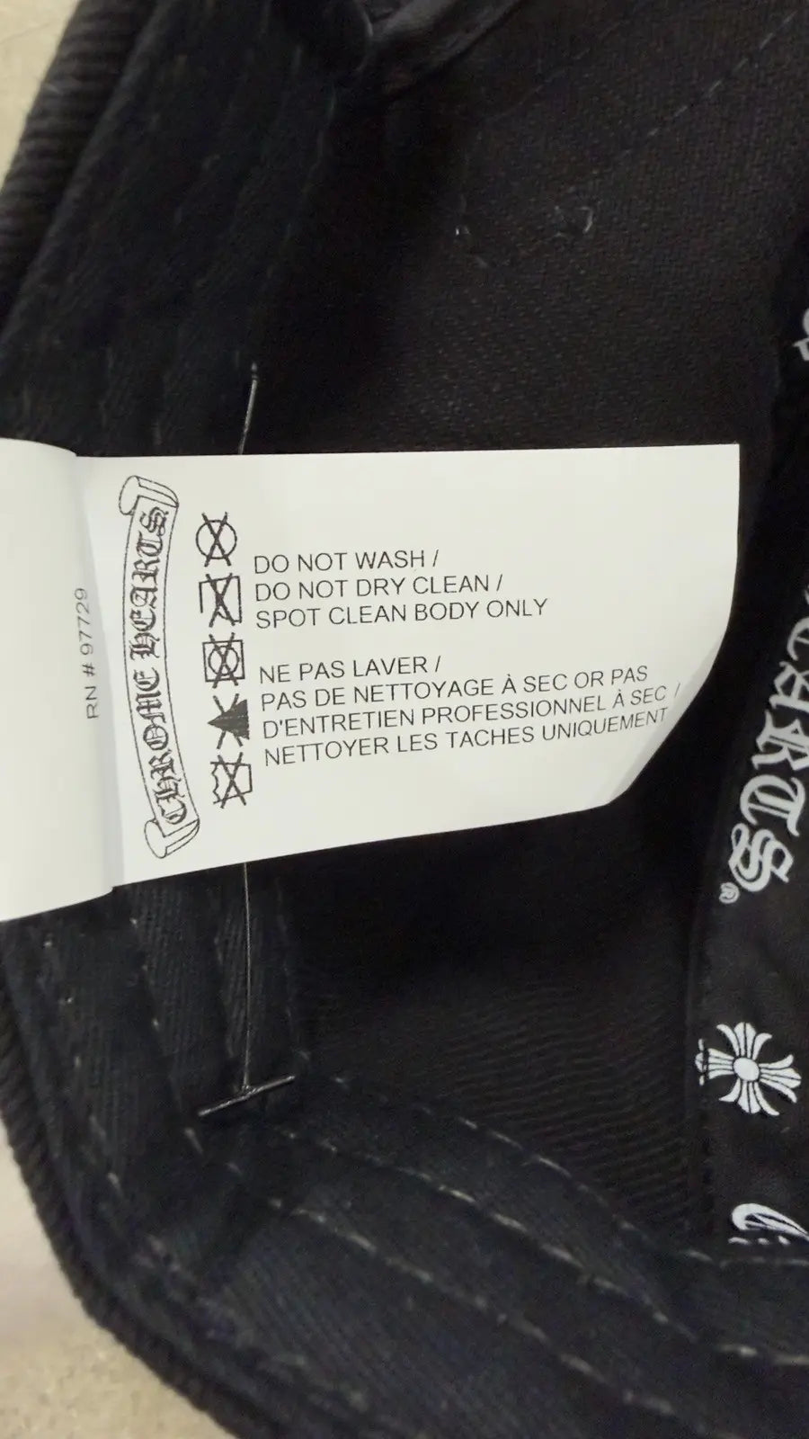 Chrome Hearts Dagger Denim Baseball Hat