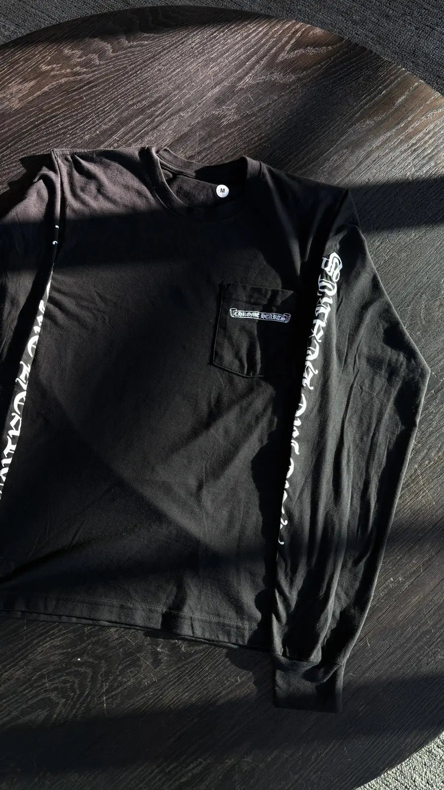 Chrome Hearts Scroll Logo Long Sleeve Tee Size M Chrome Hearts