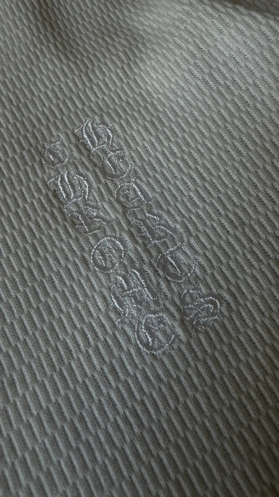 Chrome Hearts Thermal Sliver Onesie Featuring Cross Patches