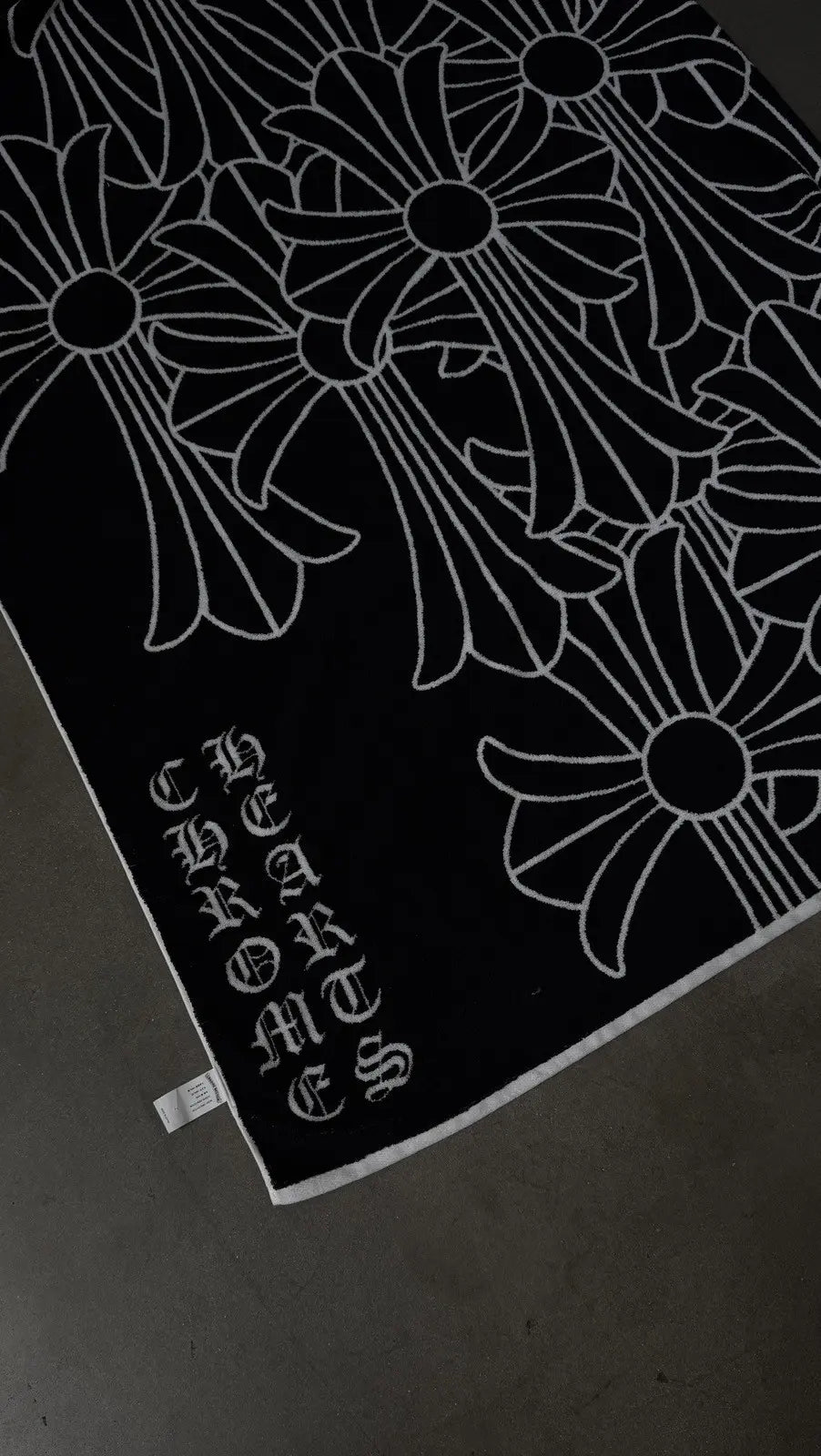 Chrome Hearts Beach Towel Black White