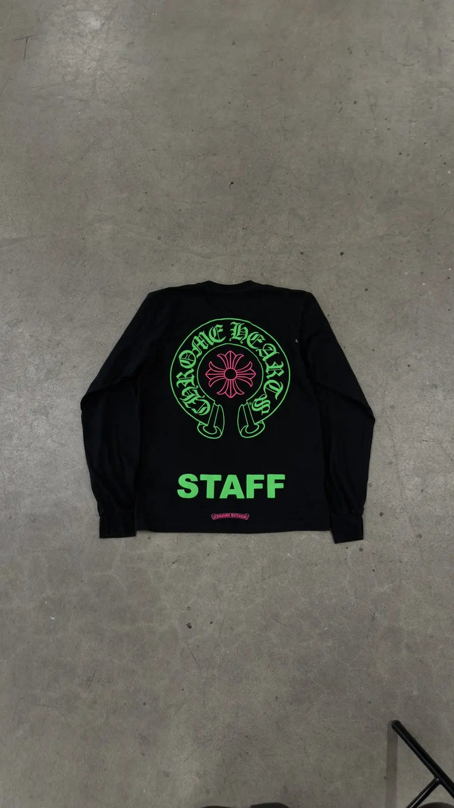 Chrome Hearts Staff Horseshoe Long Sleeve Tee