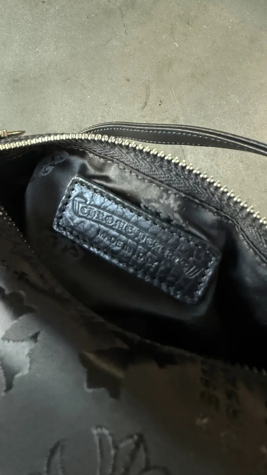 CHROME HEARTS Grinds Motif Nylon Bag BLACK