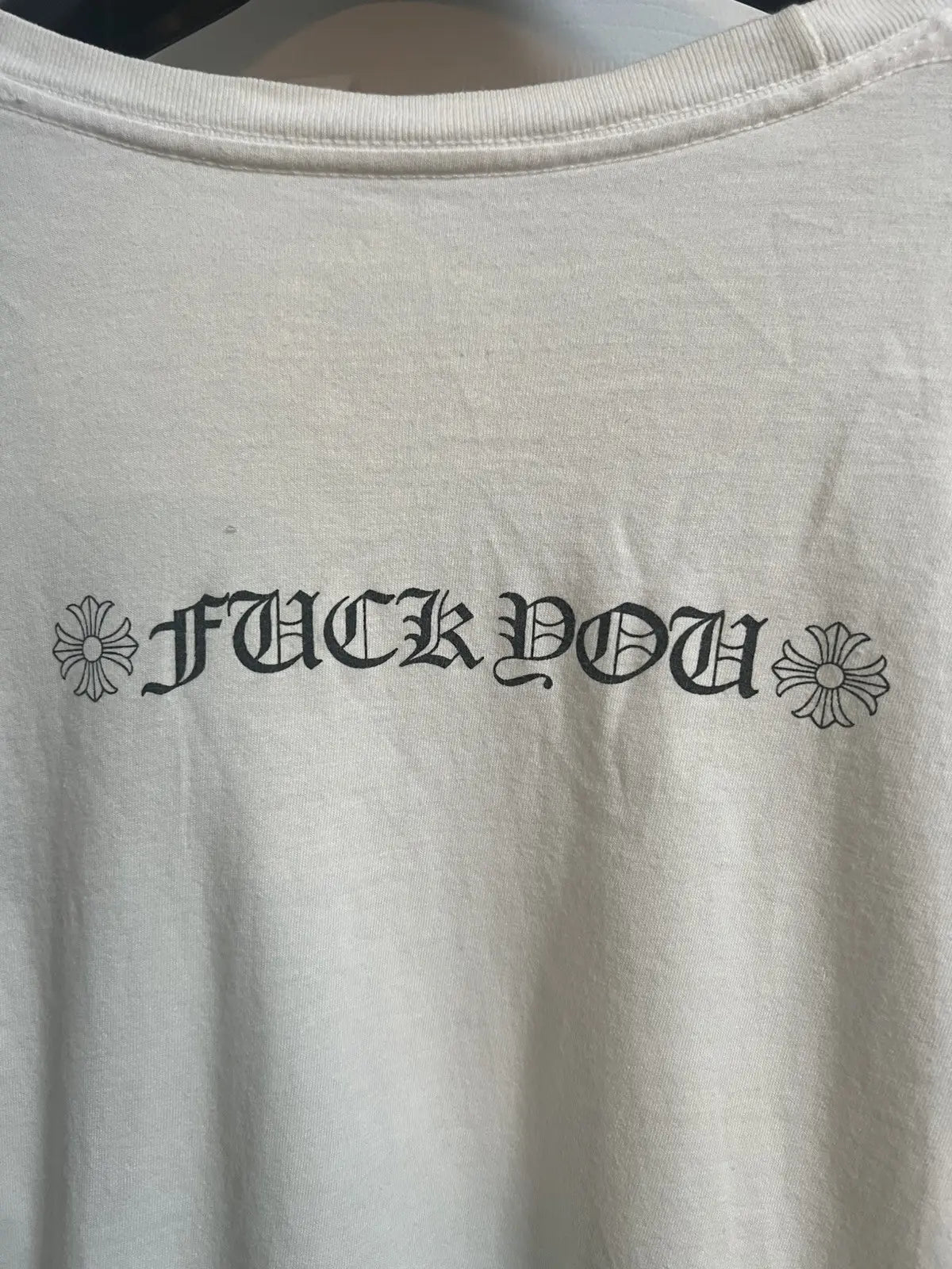 Chrome Hearts Fuck You T Bar Sleeve Pocket Tee