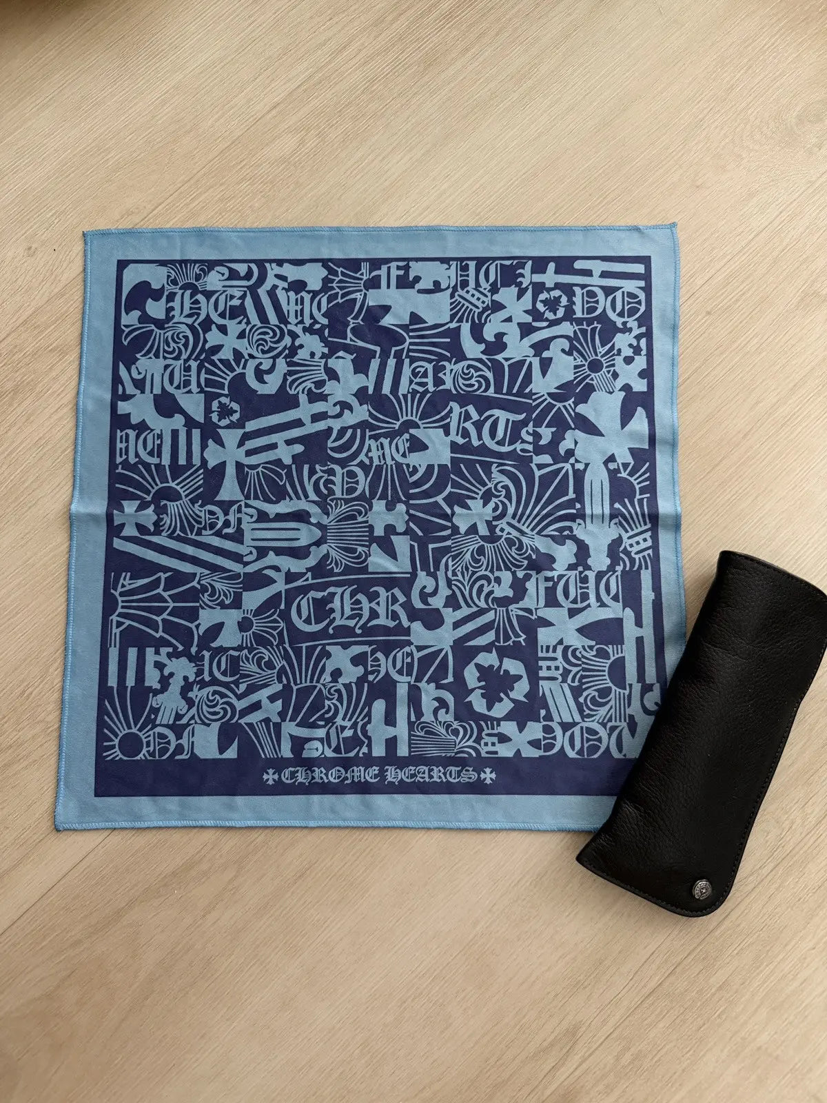 Chrome Hearts Sunglasses Case + Cloth