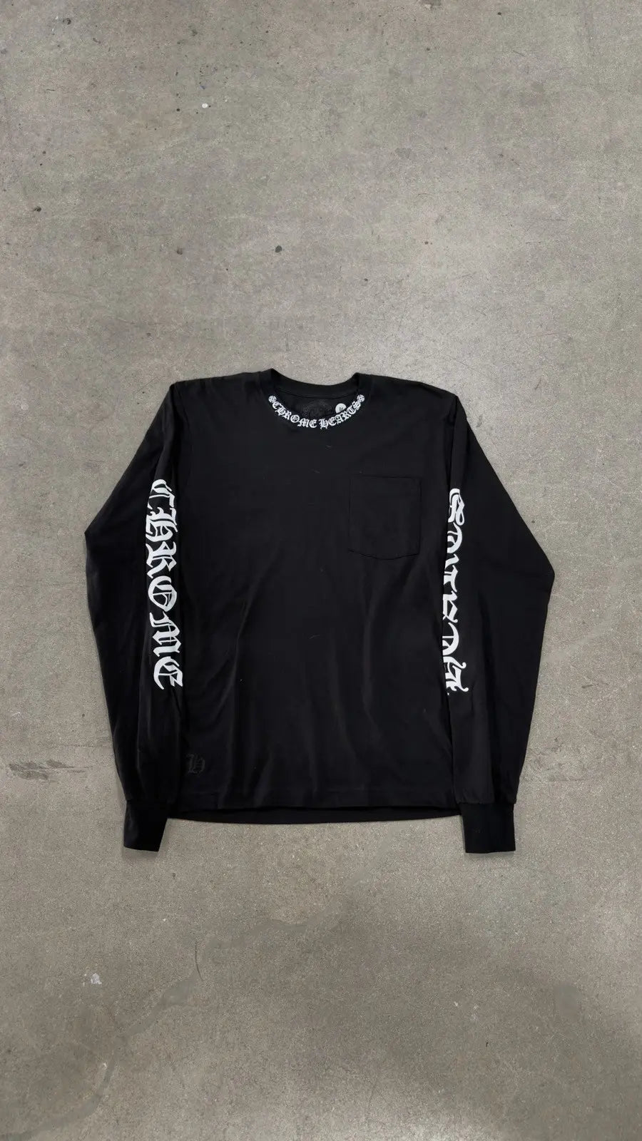 Chrome Hearts Neck Logo Long Sleeve T-Shirt