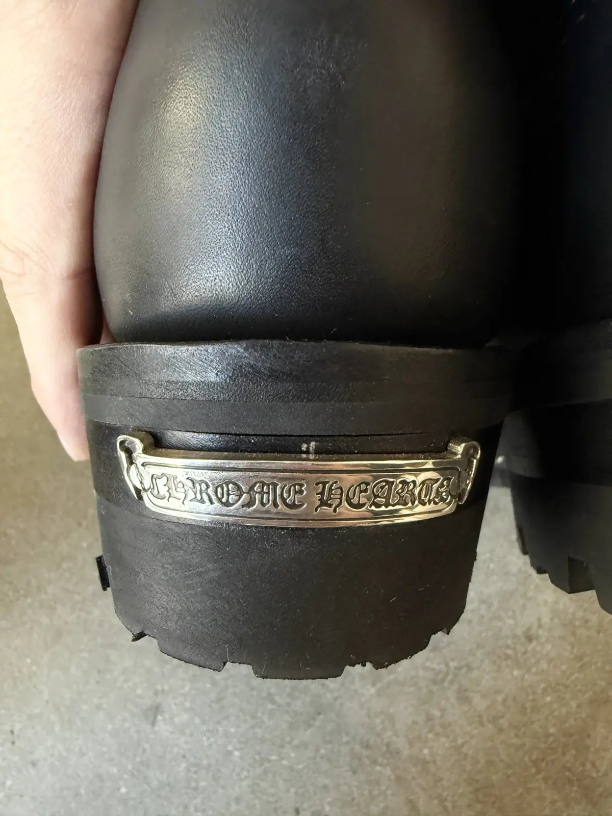 Brand New Chrome Hearts Wesco Leather Boots