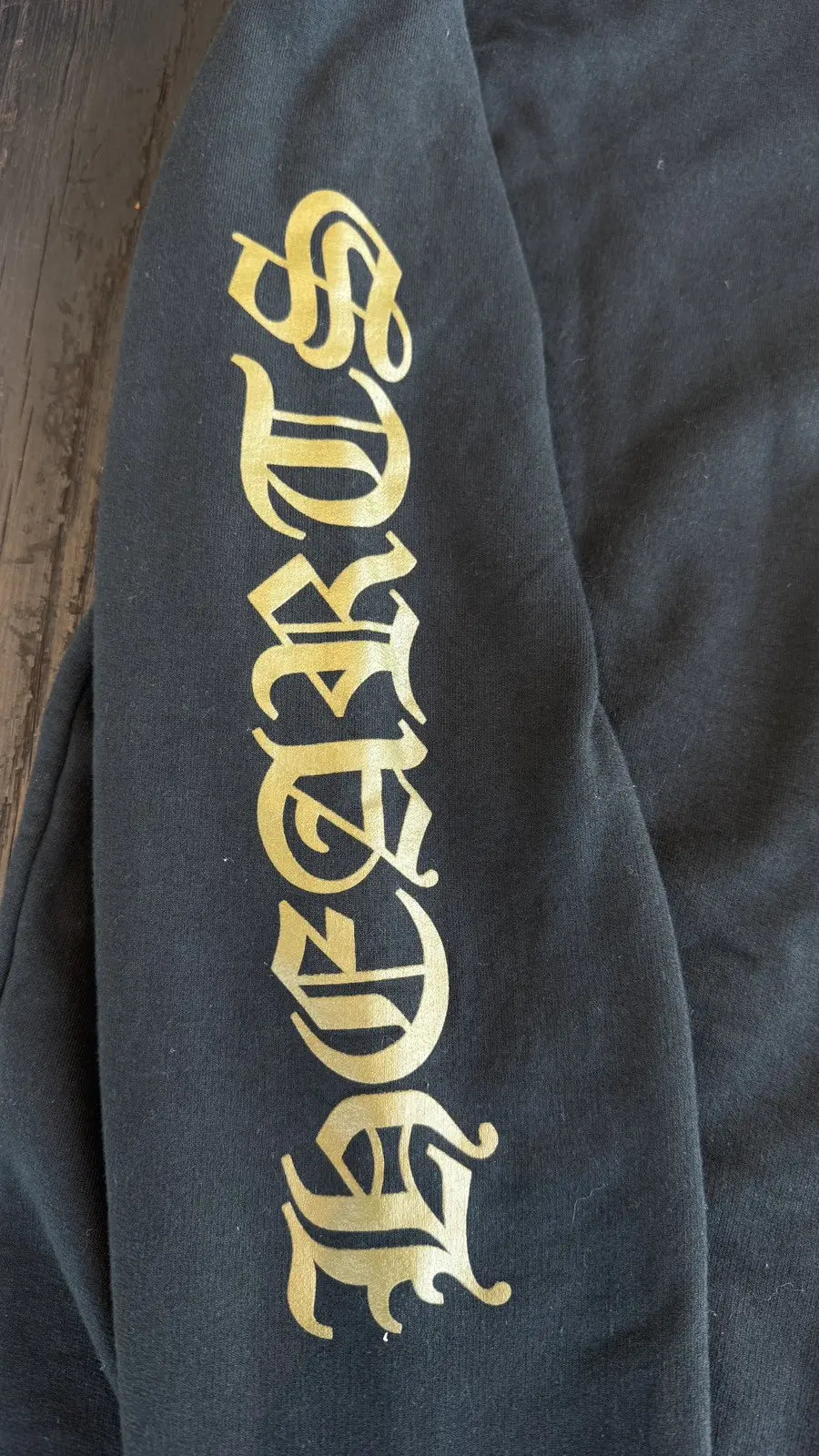 Chrome Hearts Vertical Logo Zip-Up Hoodie Chrome Hearts