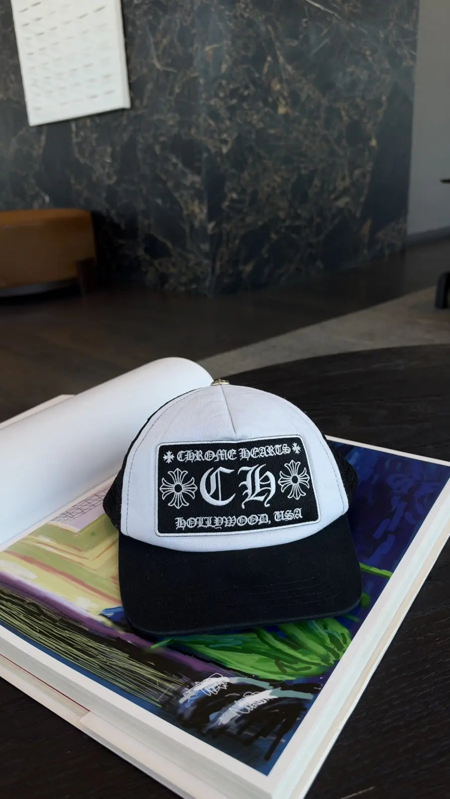Chrome Hearts CH Hollywood Trucker Hat Chrome Hearts