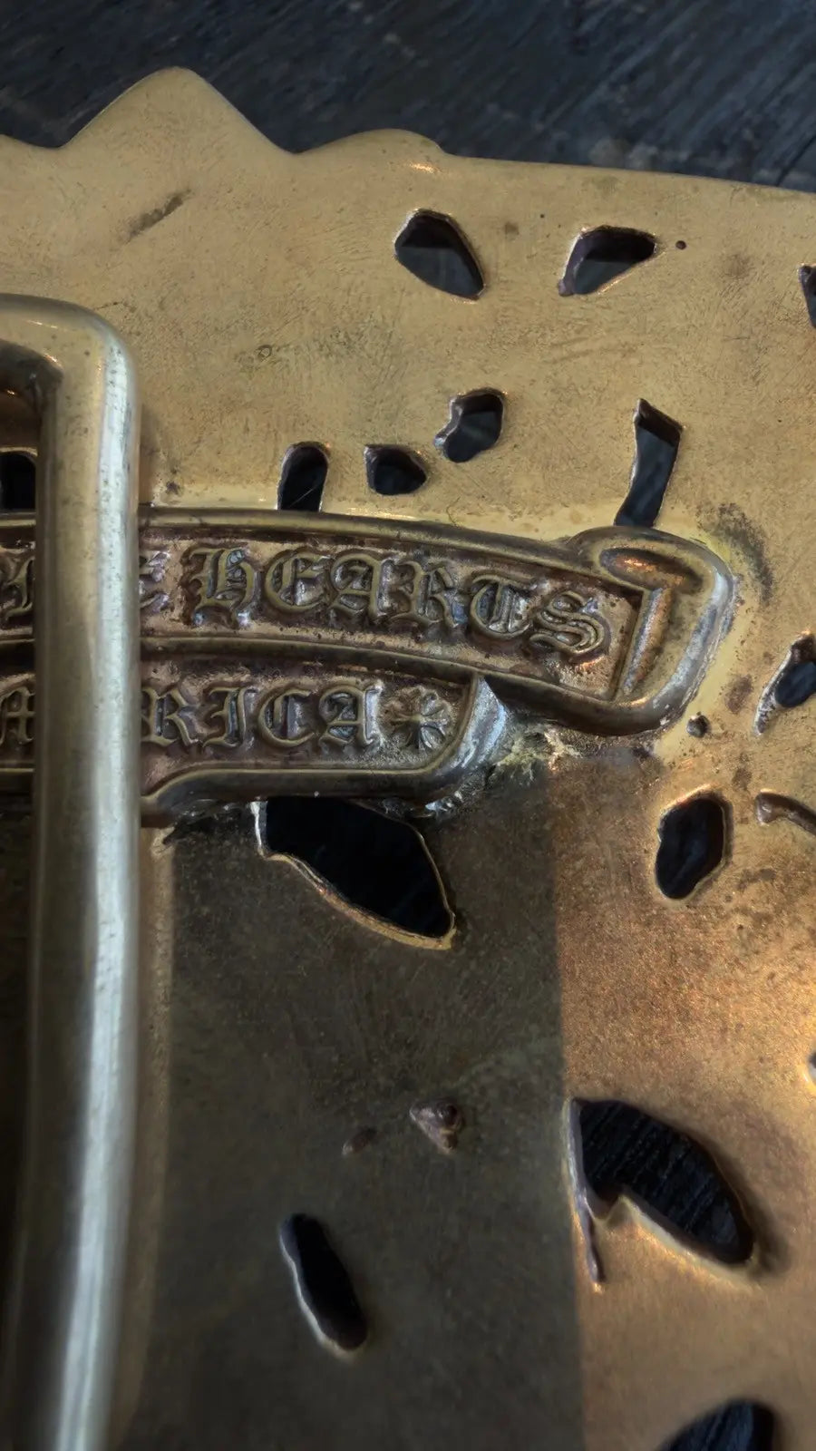 Chrome Hearts Cemetery Cross Belt Buckle Chrome Hearts