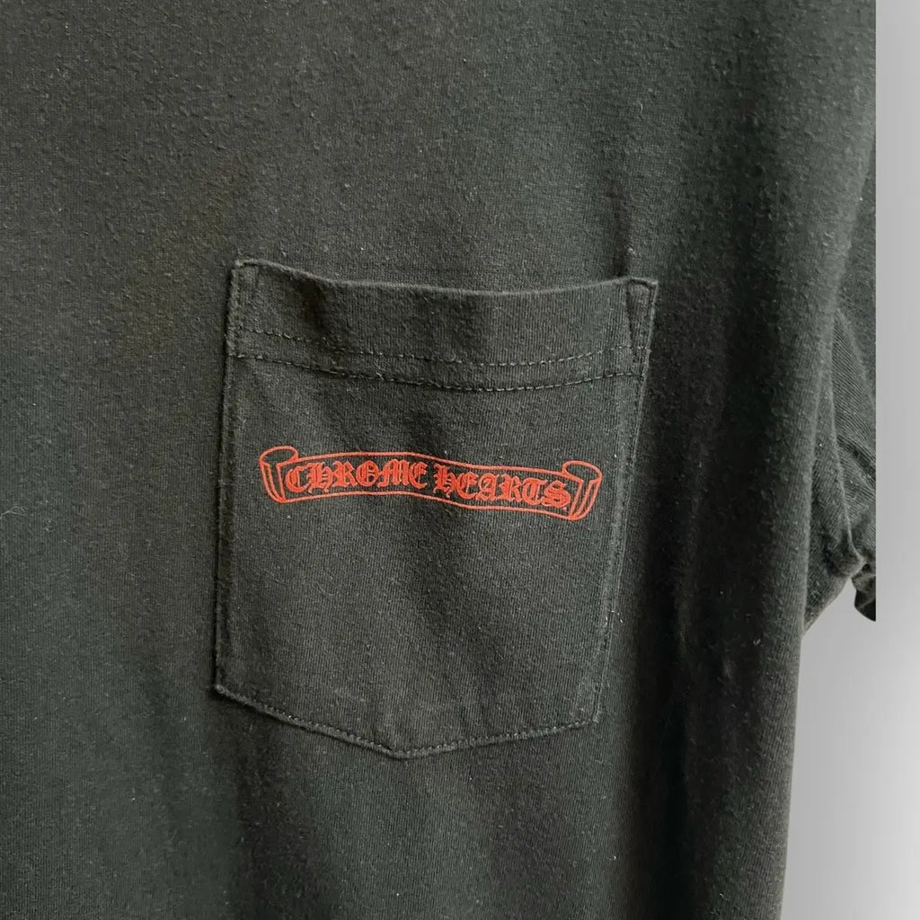 Chrome Hearts Red Horseshoe T-Shirt Black
