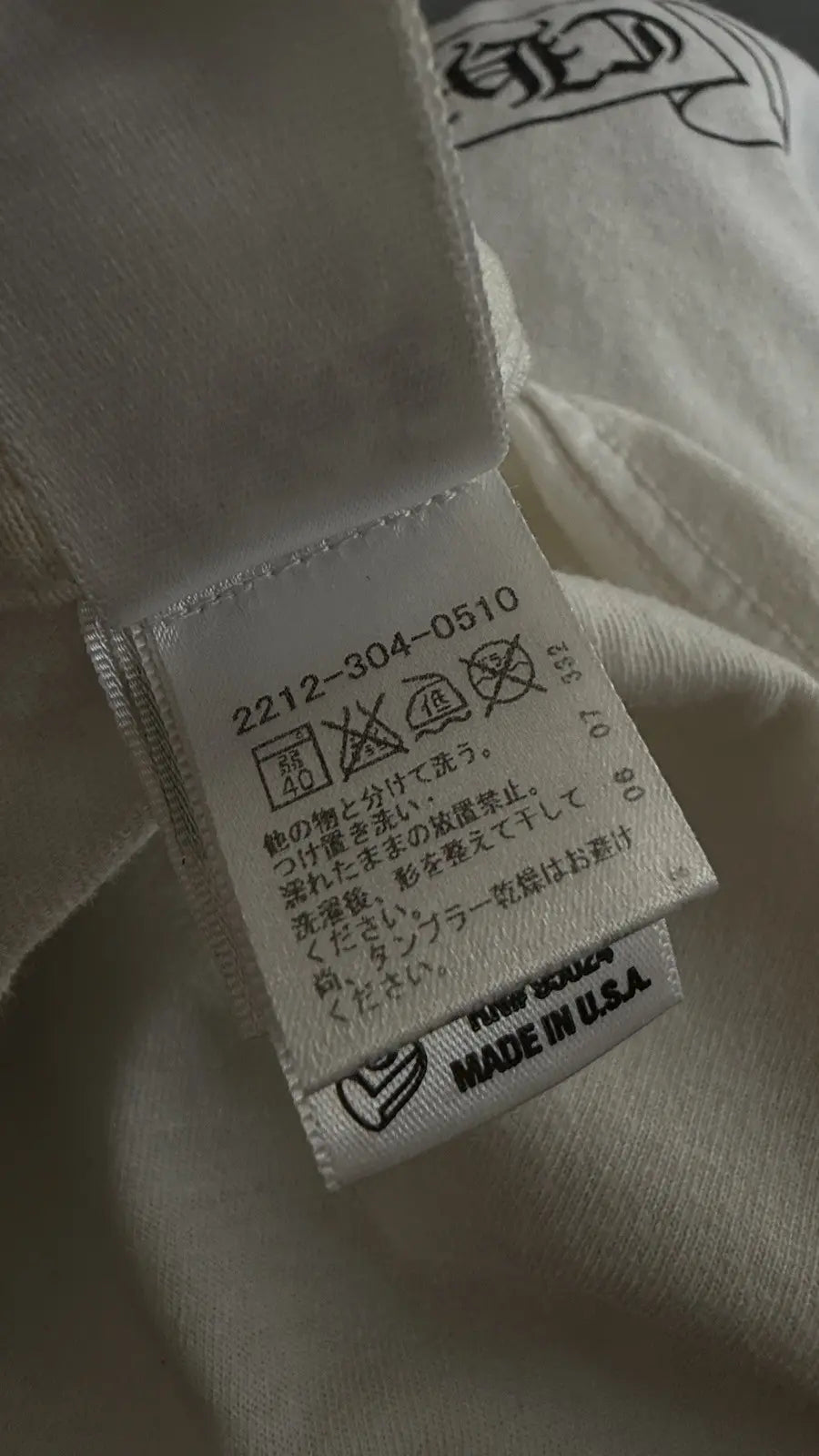 Chrome Hearts White Tokyo Pocket Tee