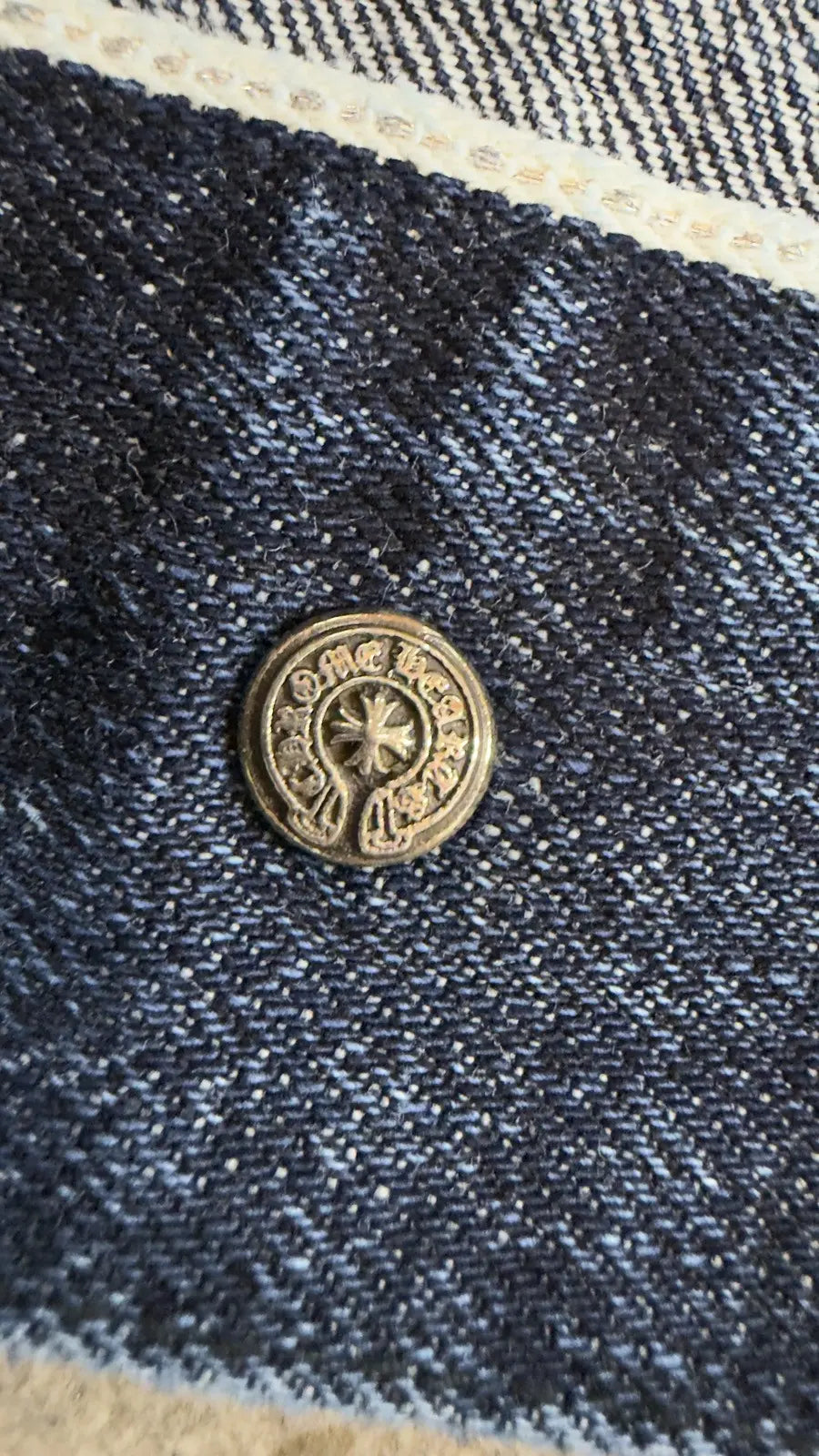 Chrome Hearts Motorbreath Indigo Denim Trucker Jacket