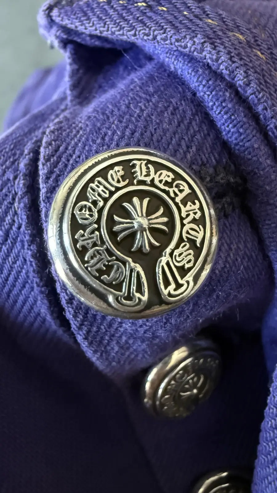 Chrome Hearts St. Barts Levis 501 Purple Jeans