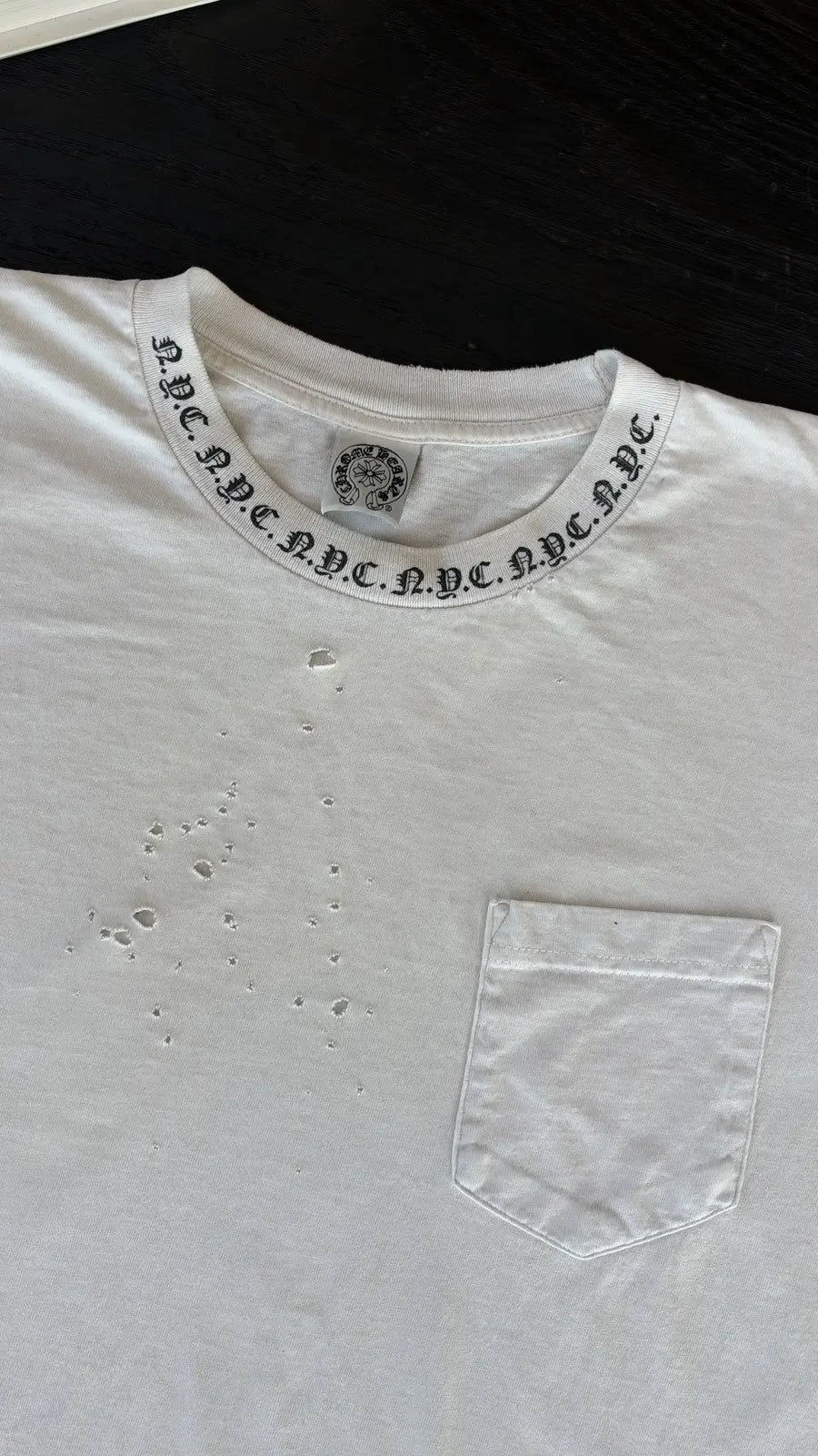 Vintage Chrome Hearts NYC Exclusive T-Shirt Size XL Chrome Hearts