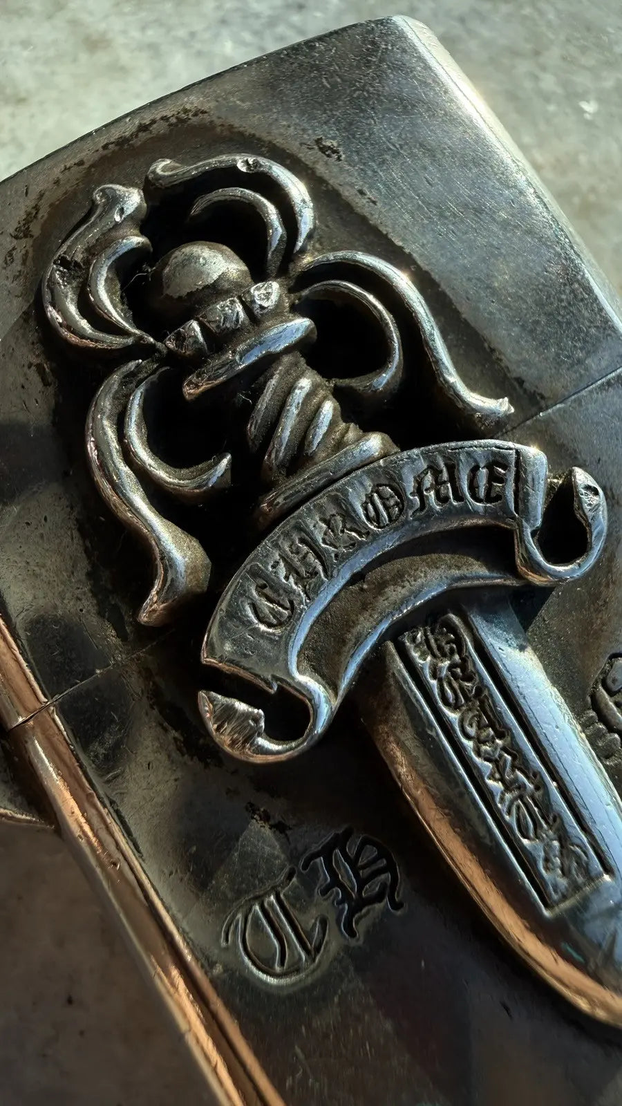 Chrome Hearts Dagger Zippo Lighter Chrome Hearts