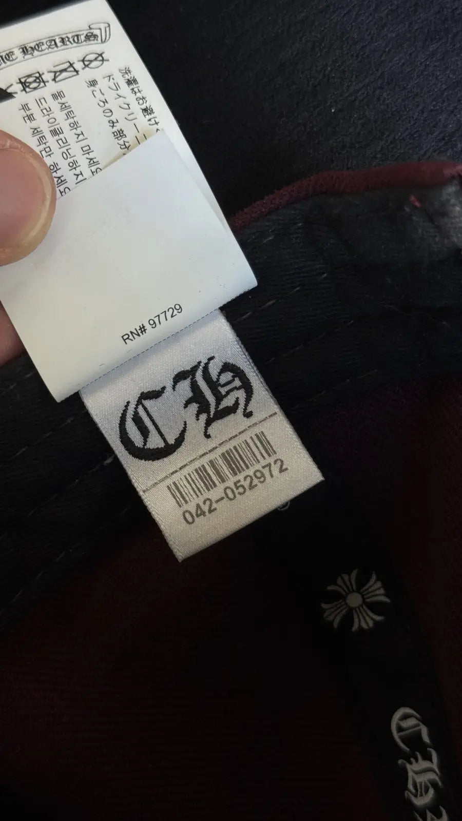 Chrome Hearts CH Logo Baseball Hat