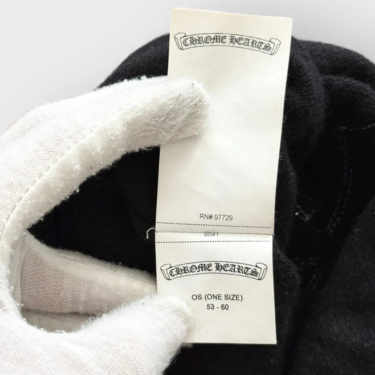 Chrome Hearts Cashmere Leather Patch Mask Beanie