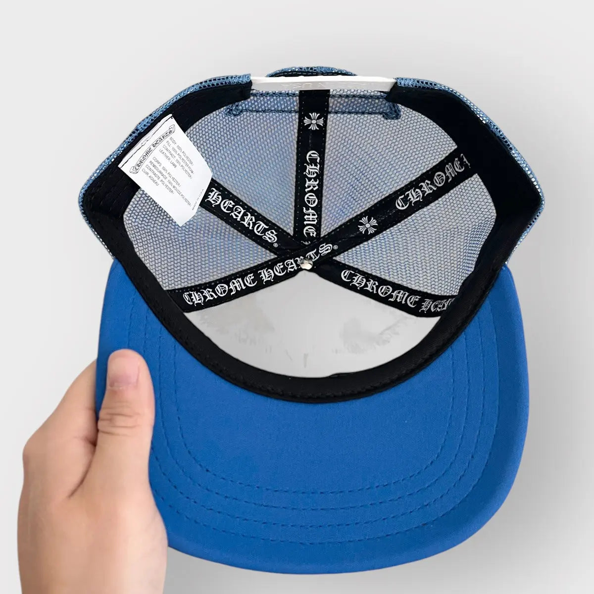 Chrome Hearts Blue Cross Patch Hat