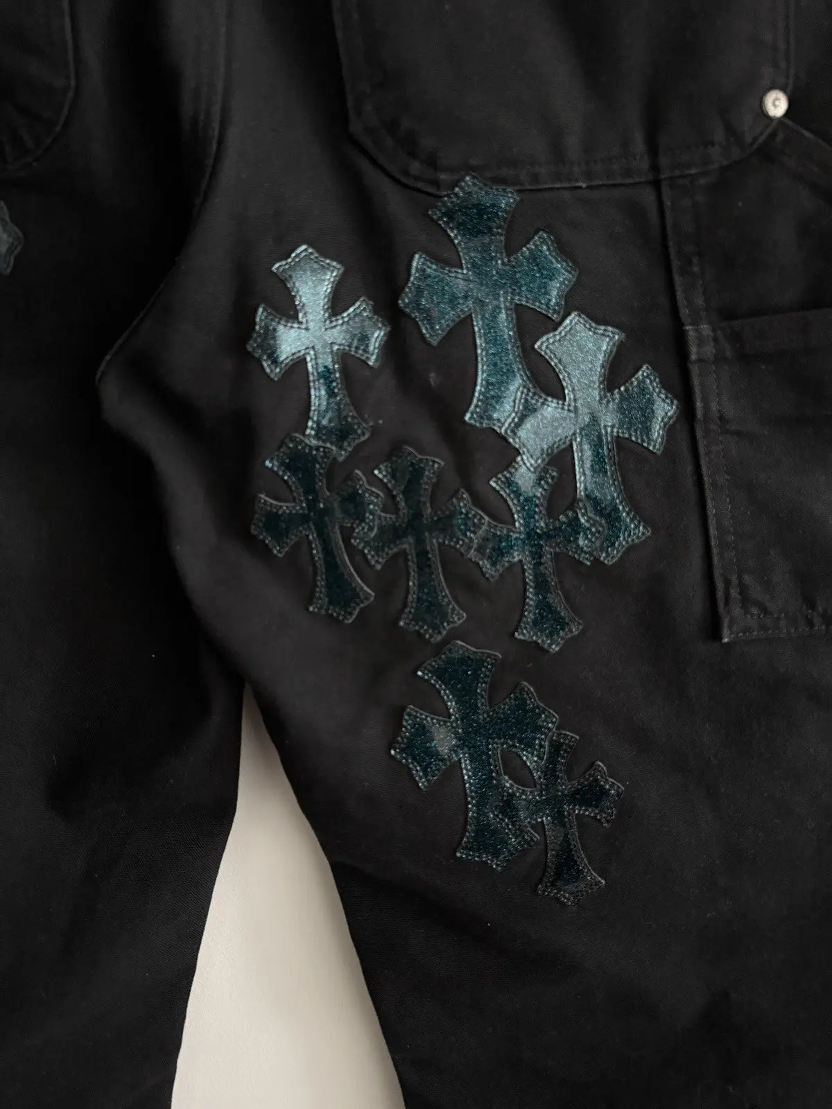 Chrome Hearts St Barth Galaxy Cross Patch Carpenter Pants