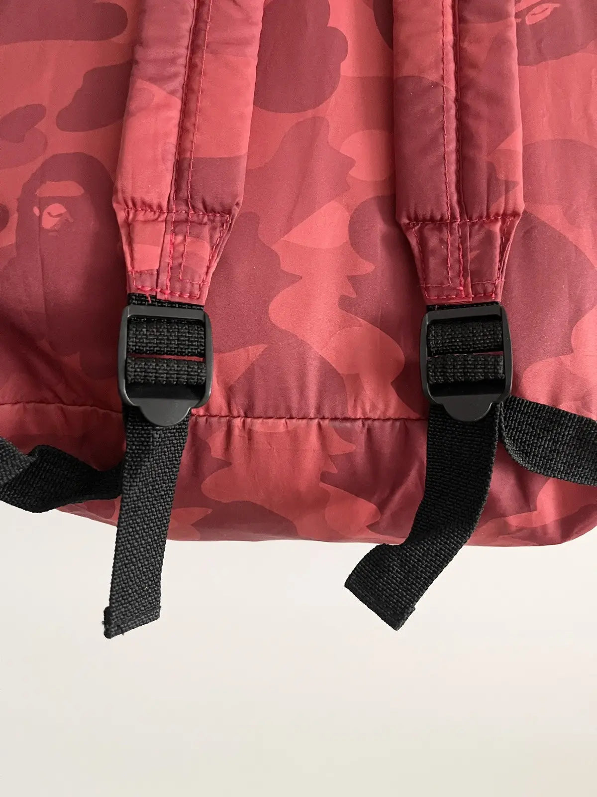 2010s Bape Red ABC Camo Backpack