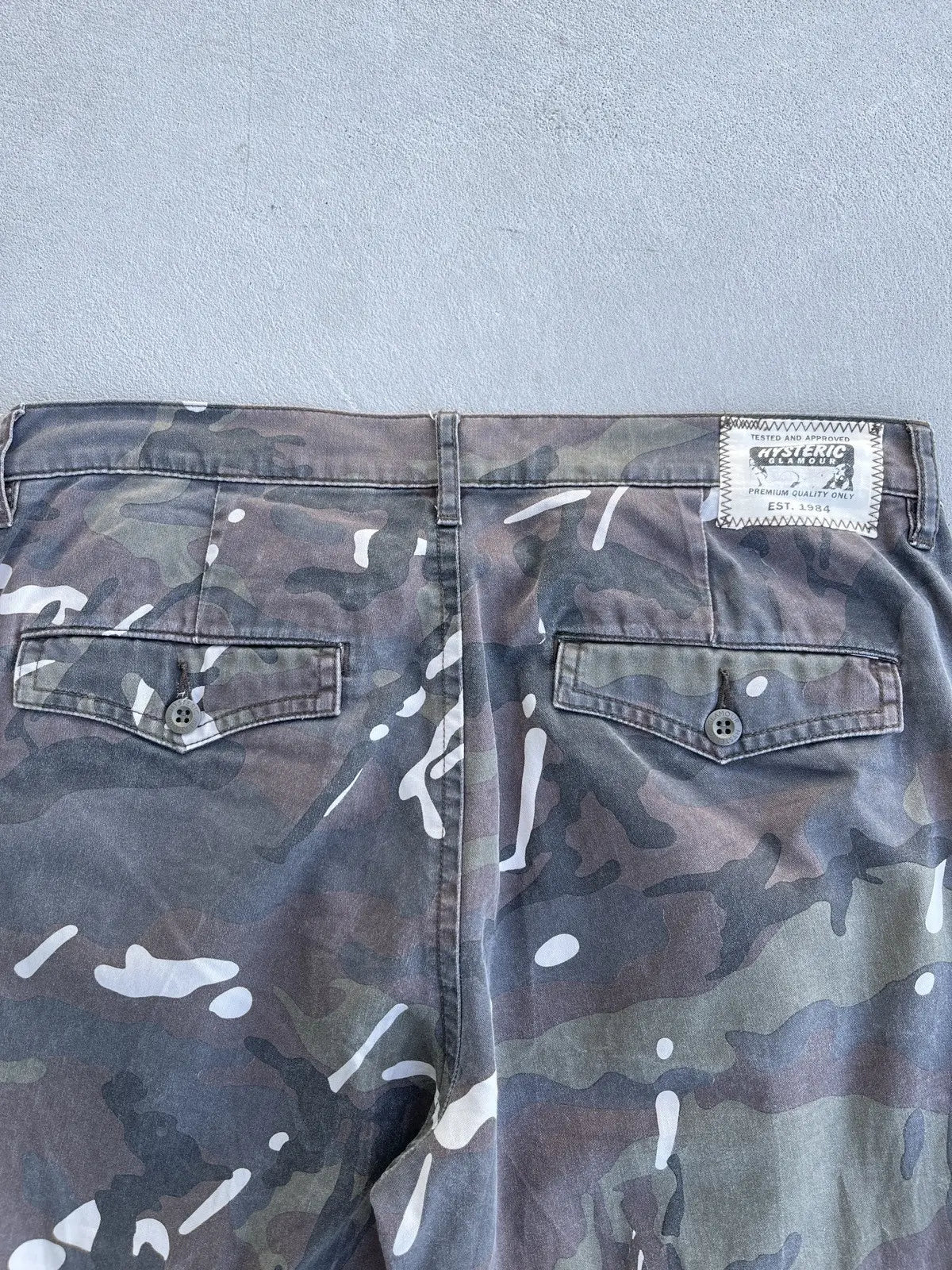 1990s Hysteric Glamour Camo Splash Pants