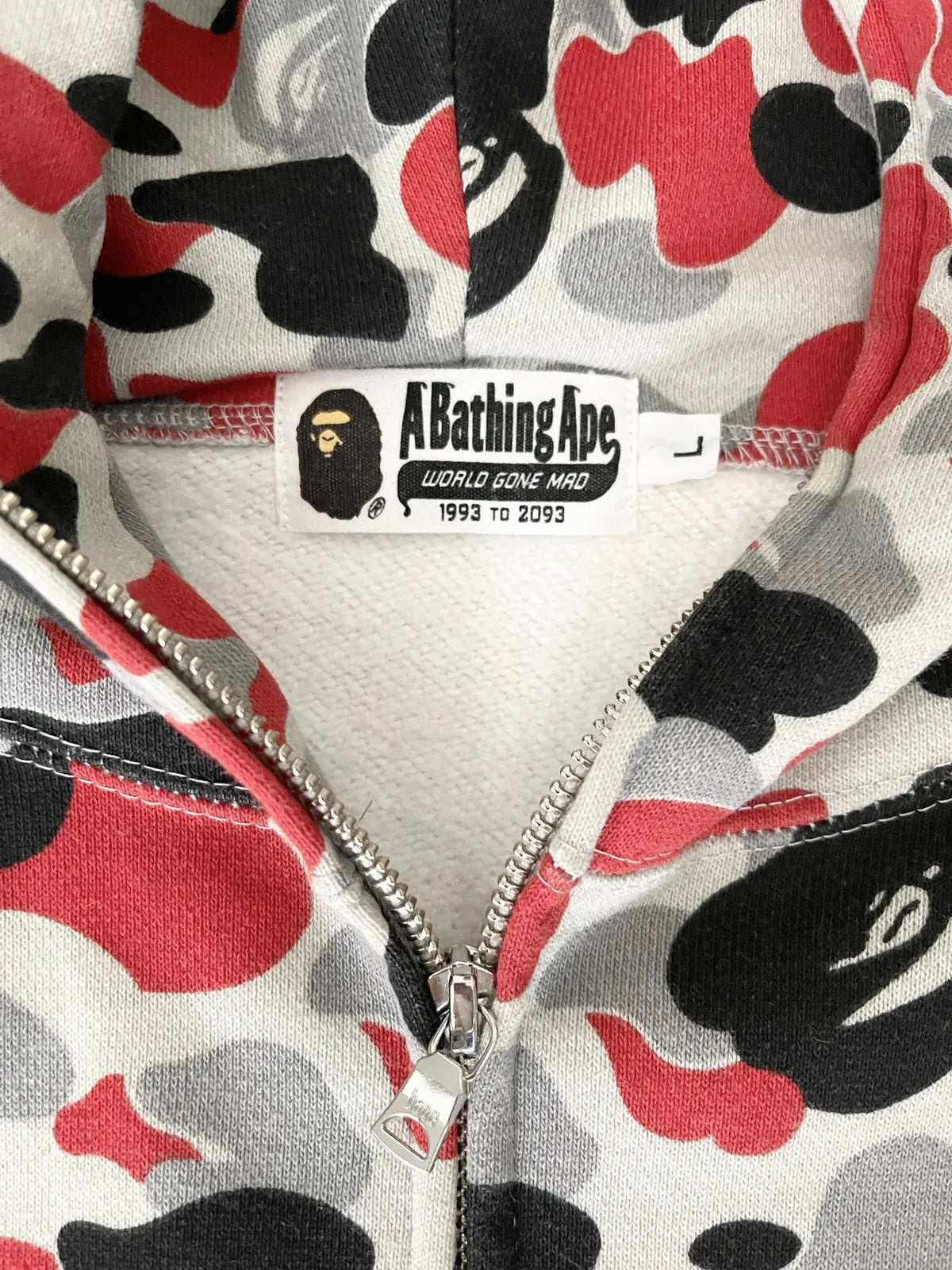 Bape x Ultraman Full Zip Camo Hoodie