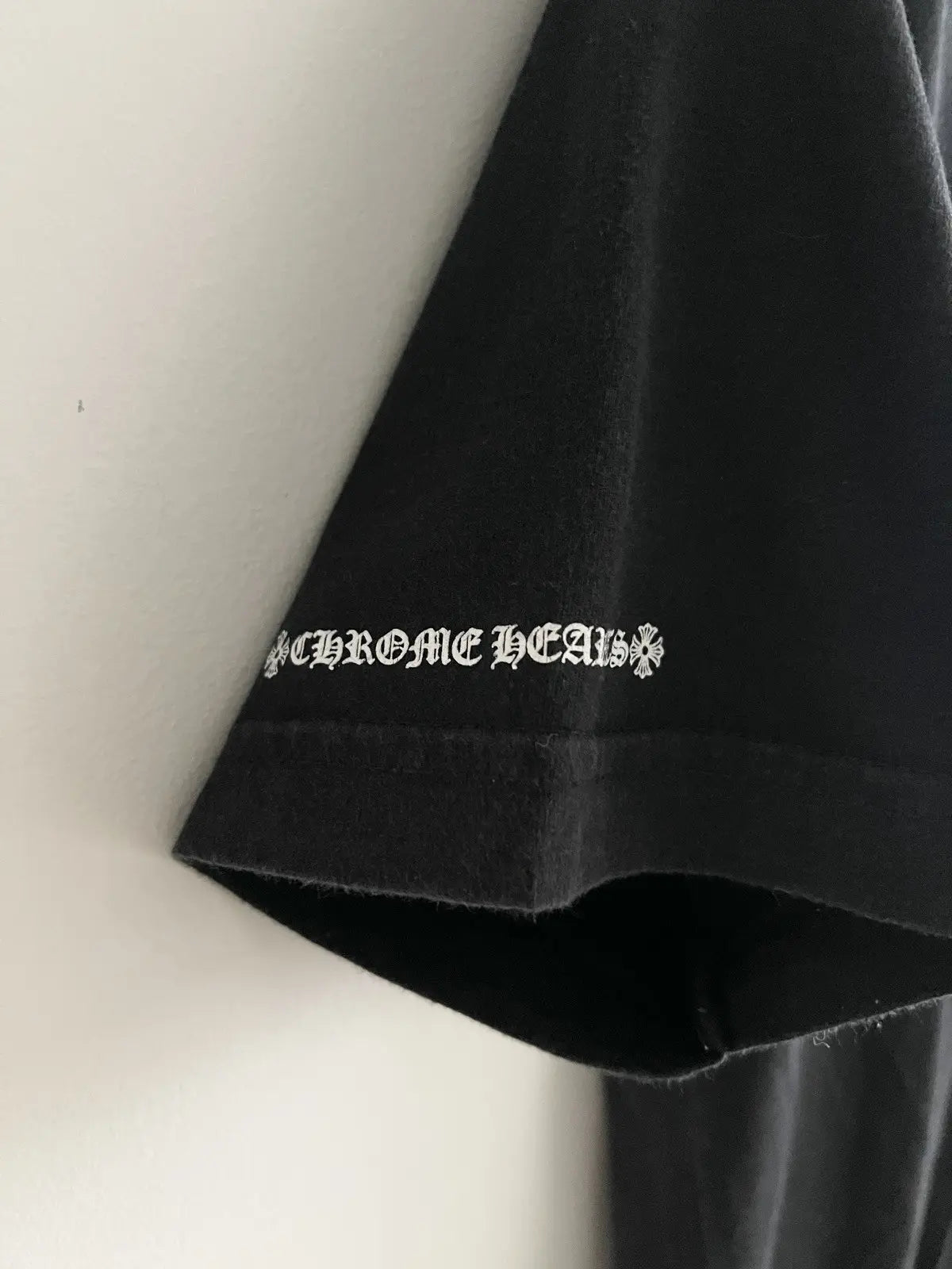 2010s Chrome Hearts Triple Black Horseshoe Cross Tee