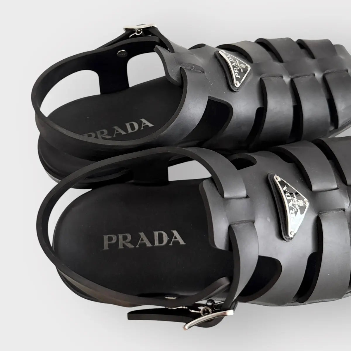 Prada Rubber Fisherman Sandals