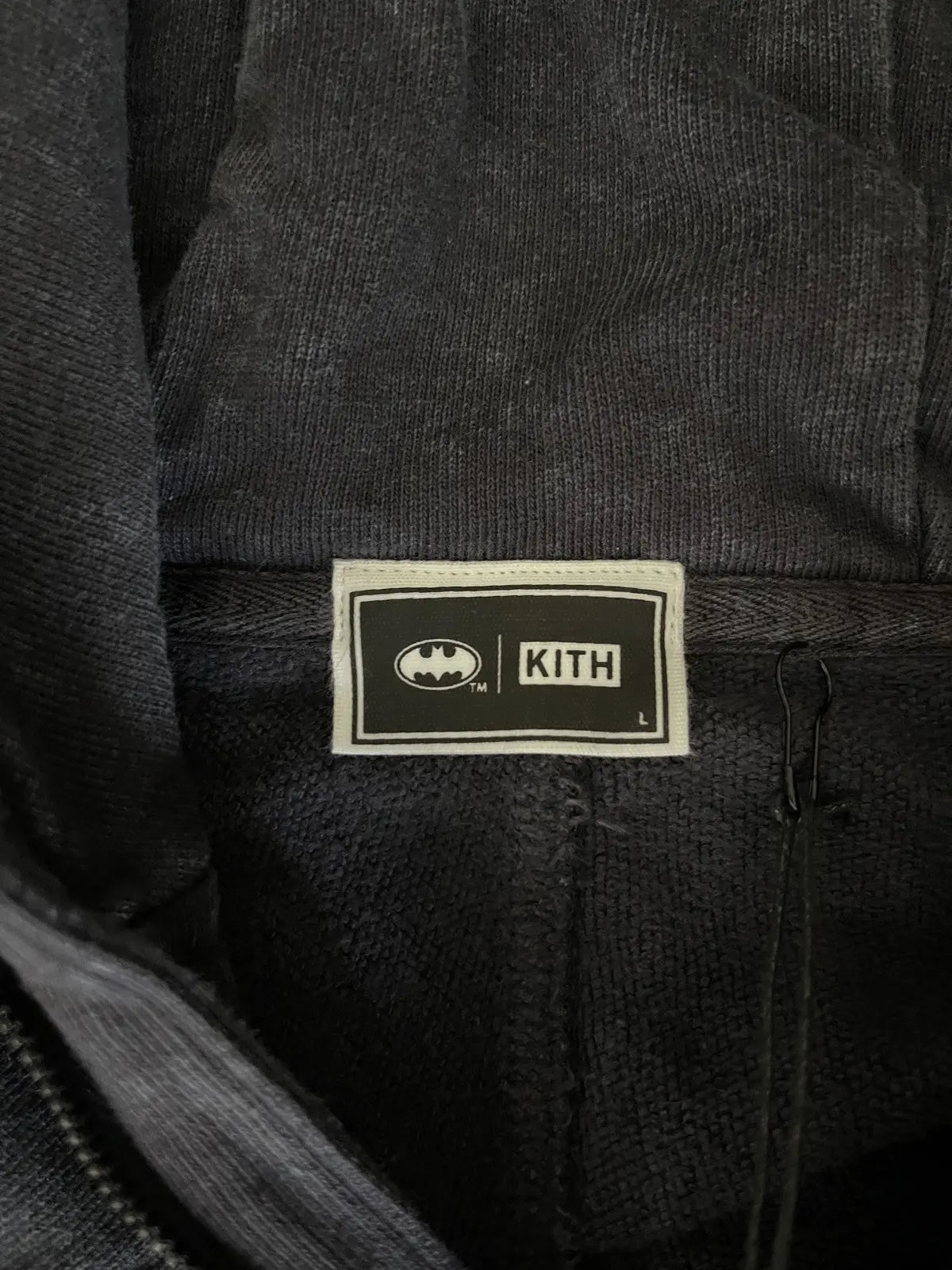 Kith x Batman Quarter Zip Moto Hoodie