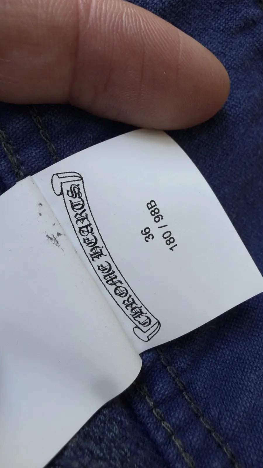 Chrome Hearts French Workwear Cross Patch Pants
