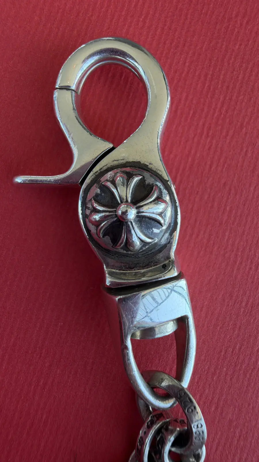 Chrome Hearts Silver Dice Keychain Chrome Hearts