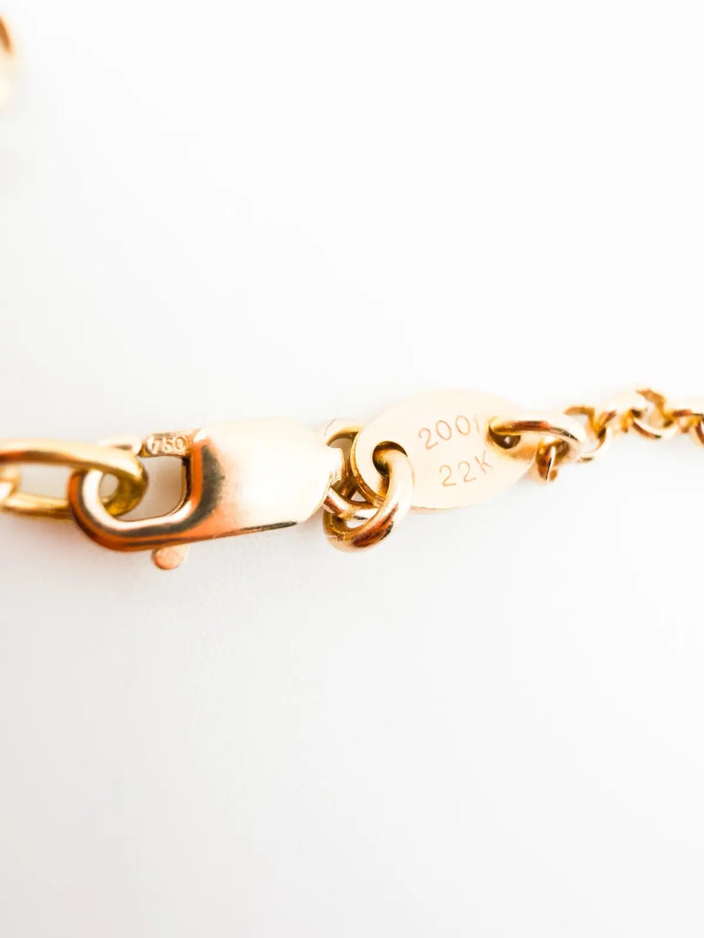 Chrome Hearts 22k Gold Roll Chain Neckalce