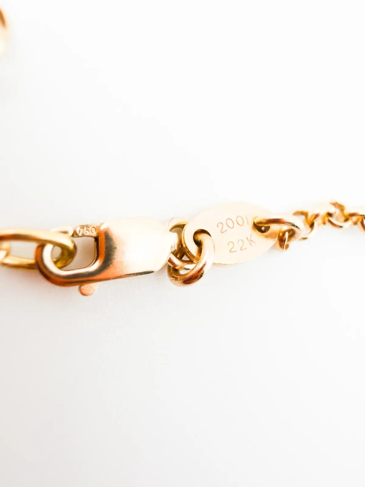 Chrome Hearts 22k Gold Roll Chain Neckalce