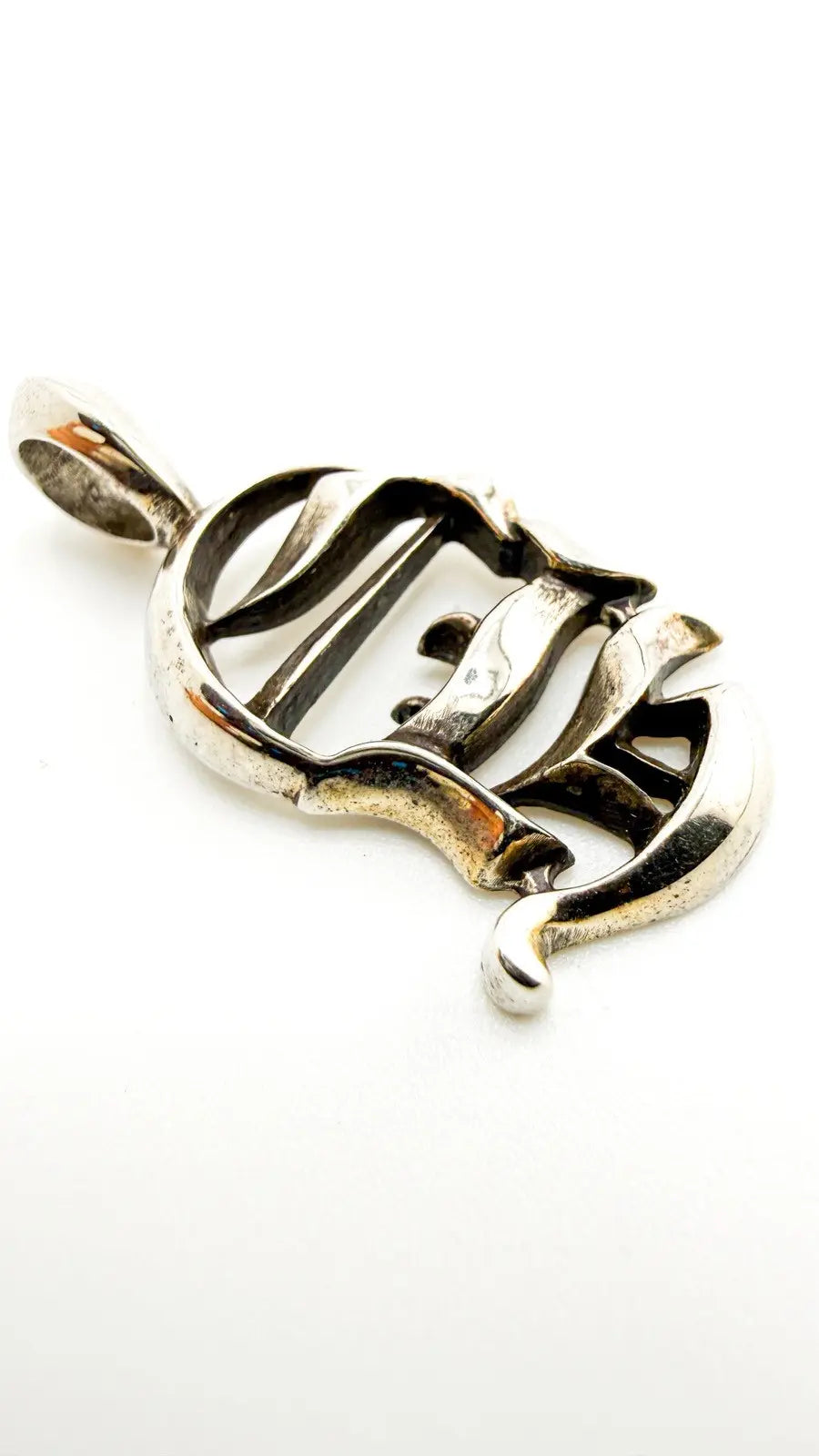 Chrome Hearts Sterling Silver Vertical Logo Pendant Chrome Hearts