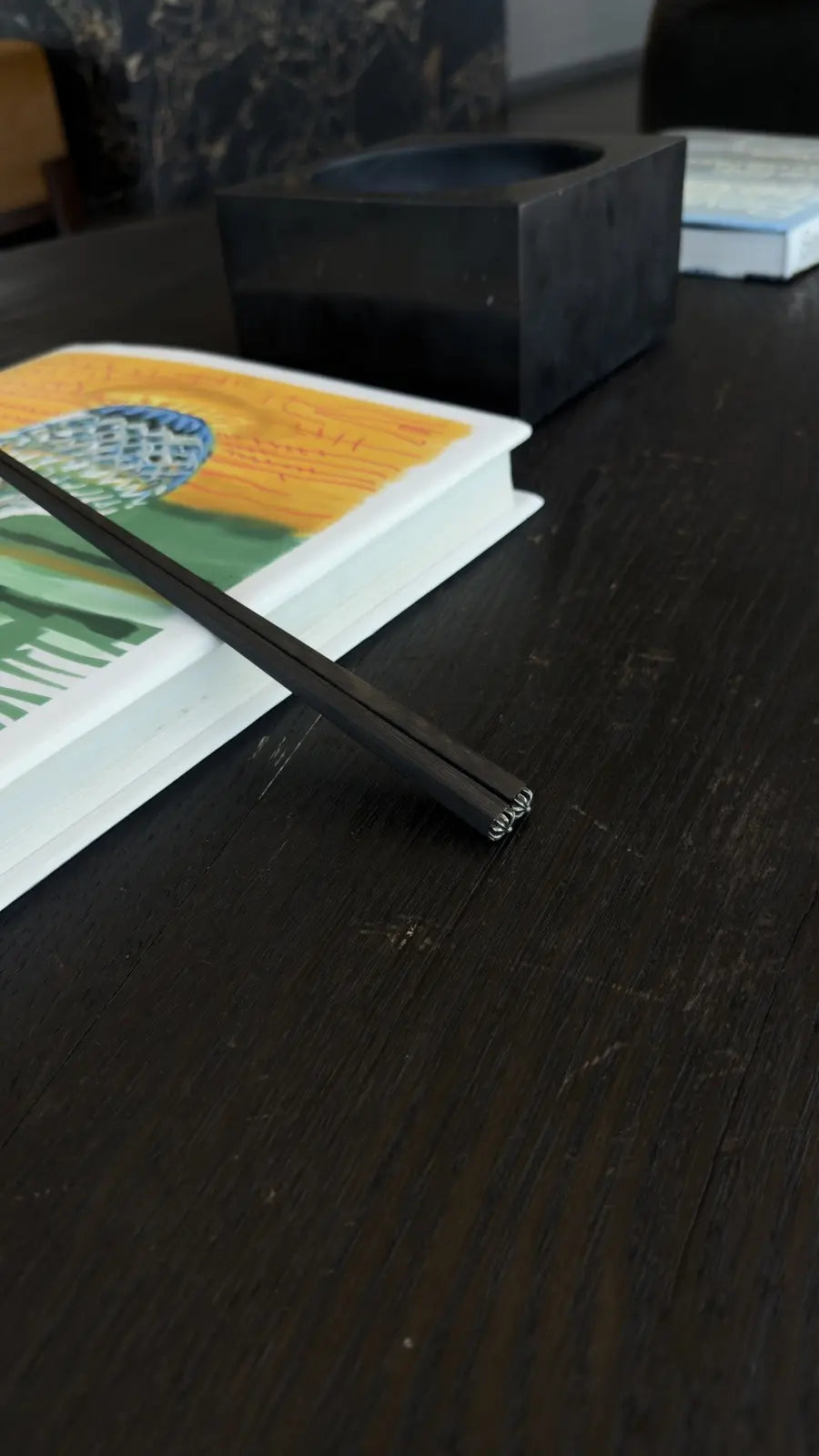 Chrome Hearts Ebony Wood Chopsticks Chrome Hearts