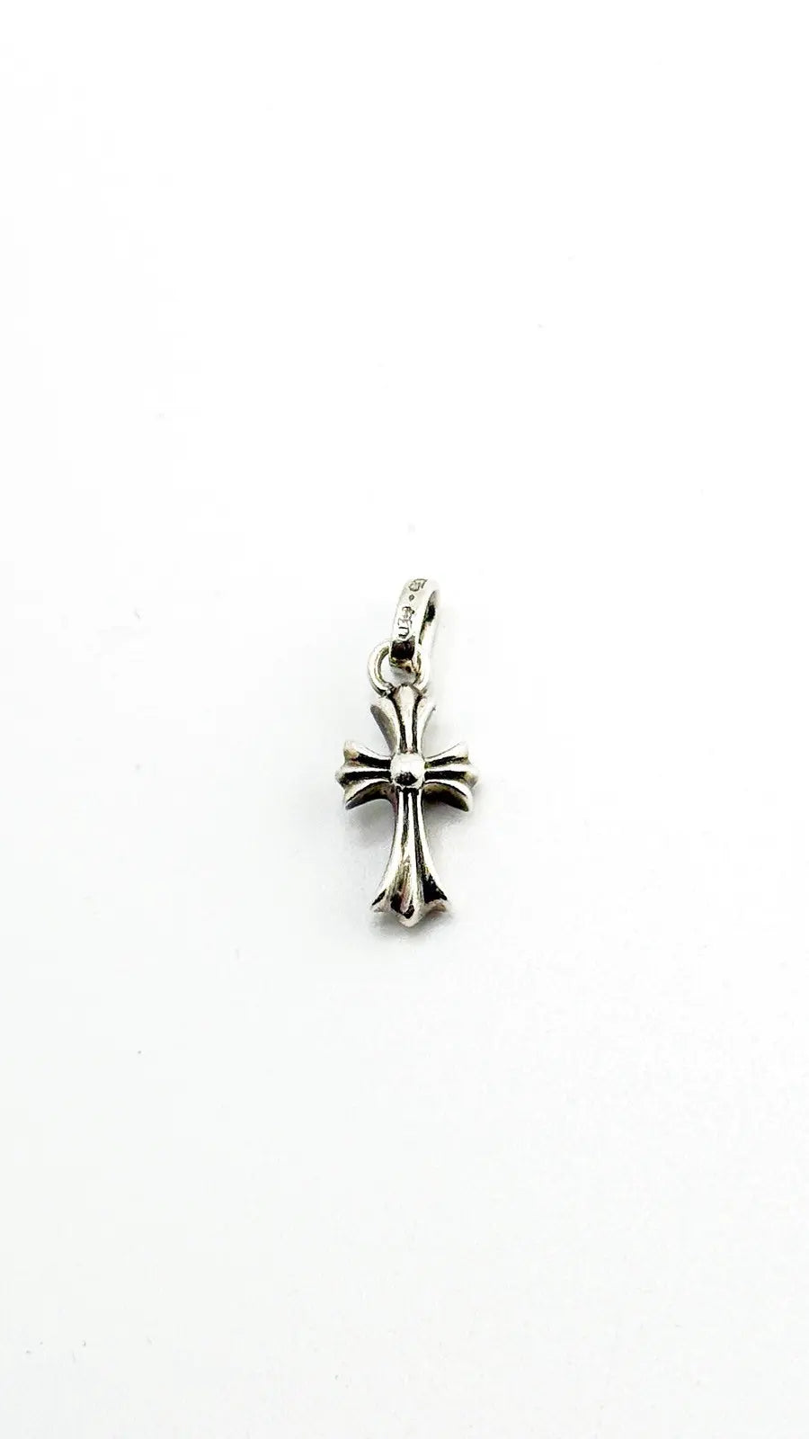 Chrome Hearts Silver Ch Cross Baby Fat Pendant