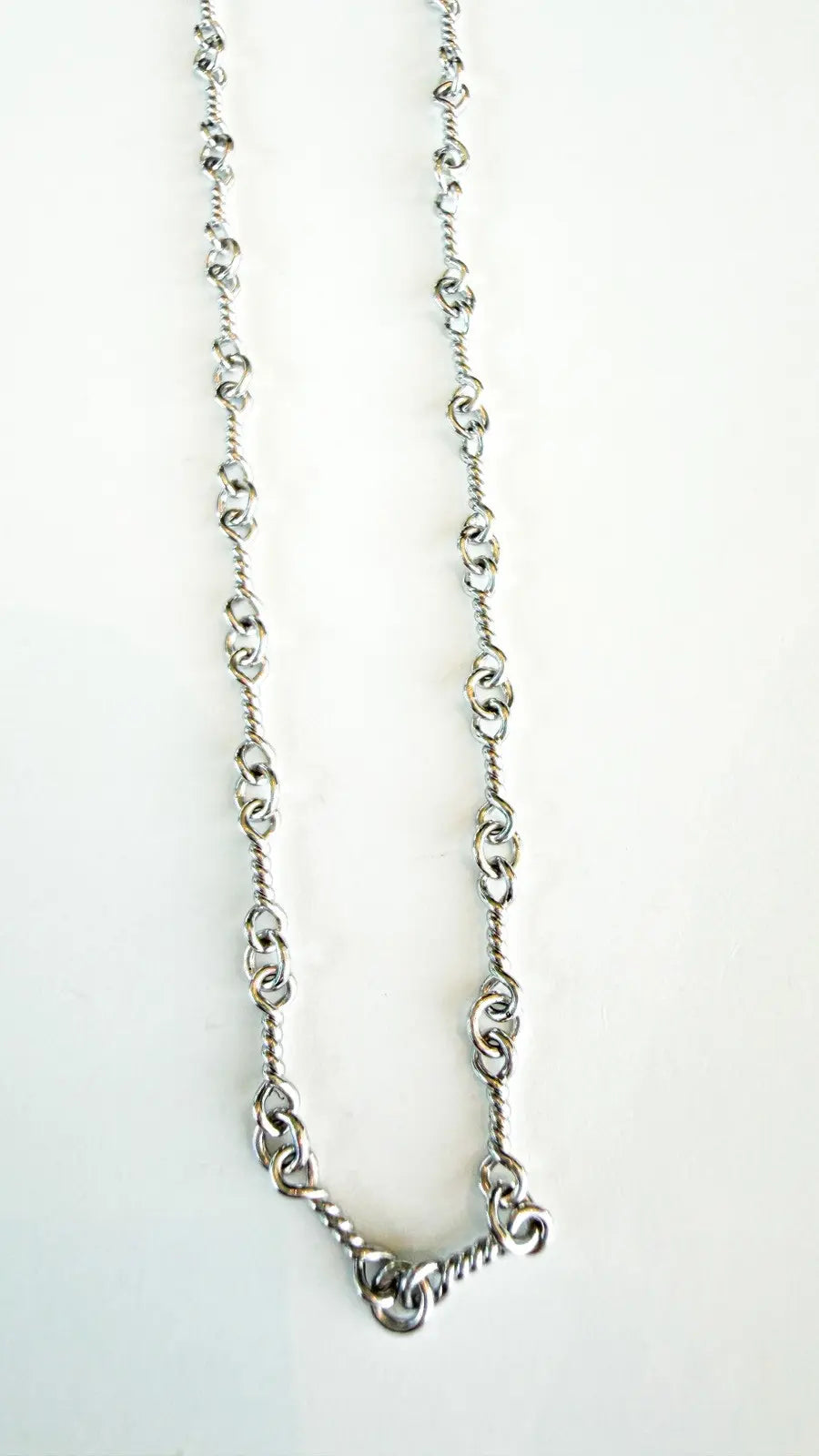 Chrome Hearts 18k White Gold Twist Chain 18 Inches Chrome Hearts