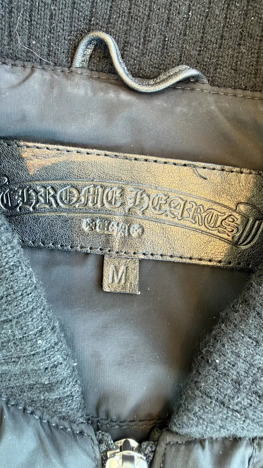 Chrome Hearts Cross Patch Nylon Bomber Jacket Size M Chrome Hearts